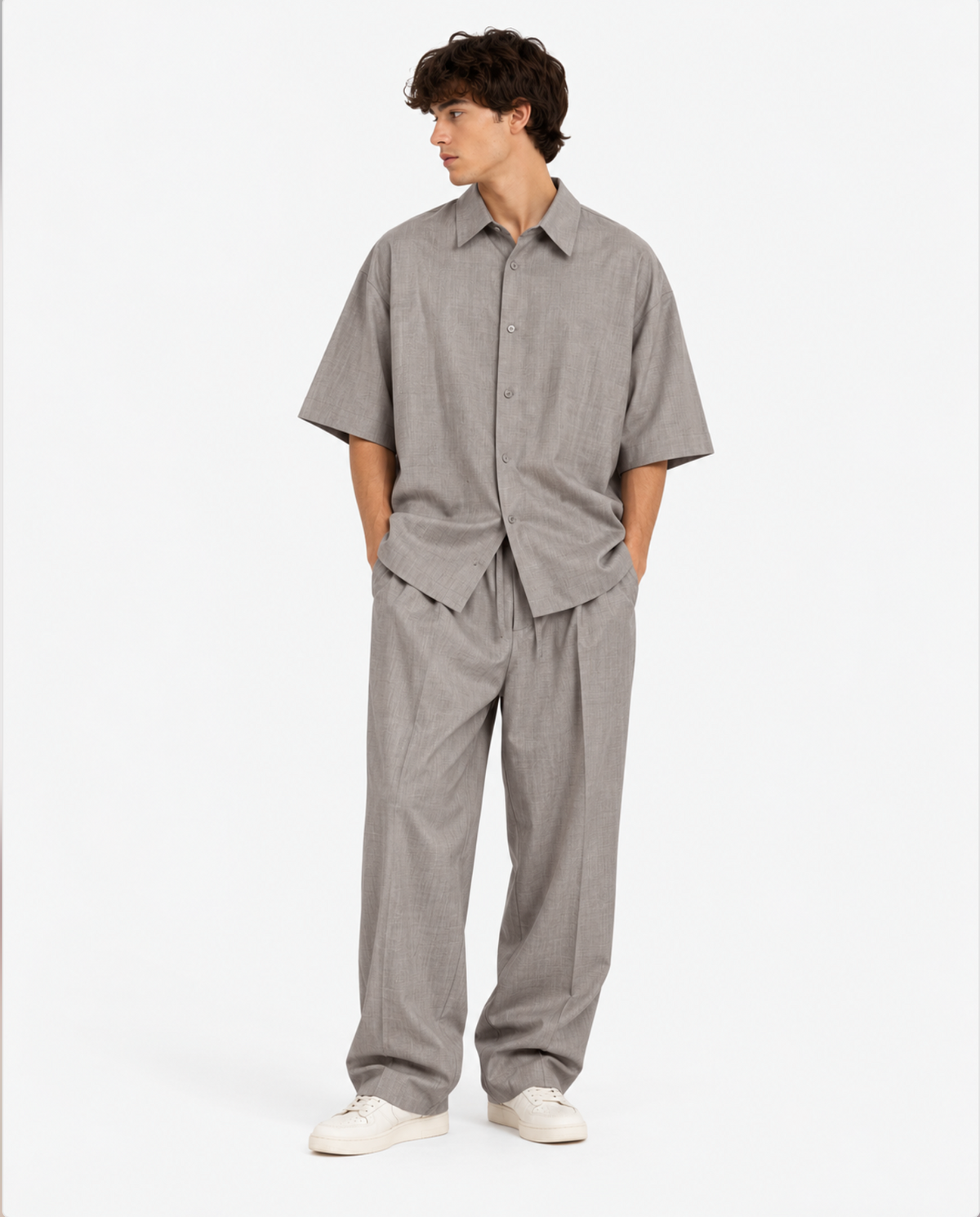 3/4 Sleeve Button Up Shirt