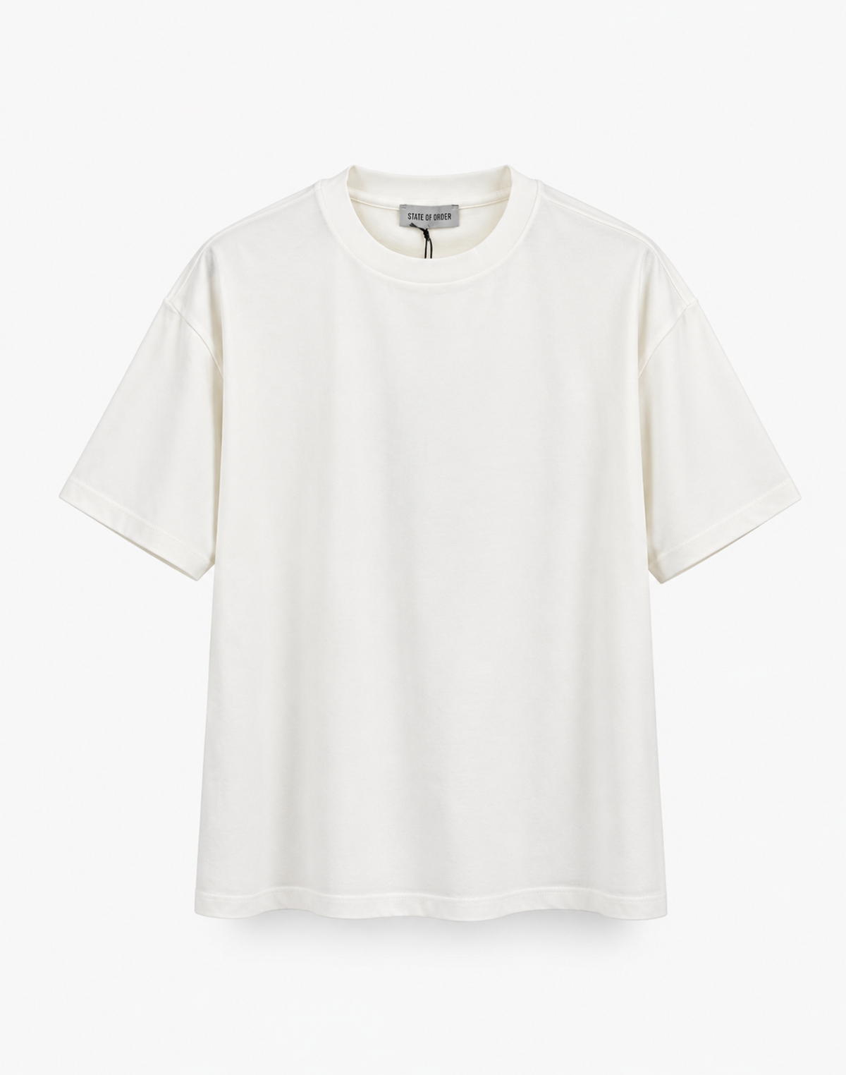 T-shirt bianca con stampa bordeaux