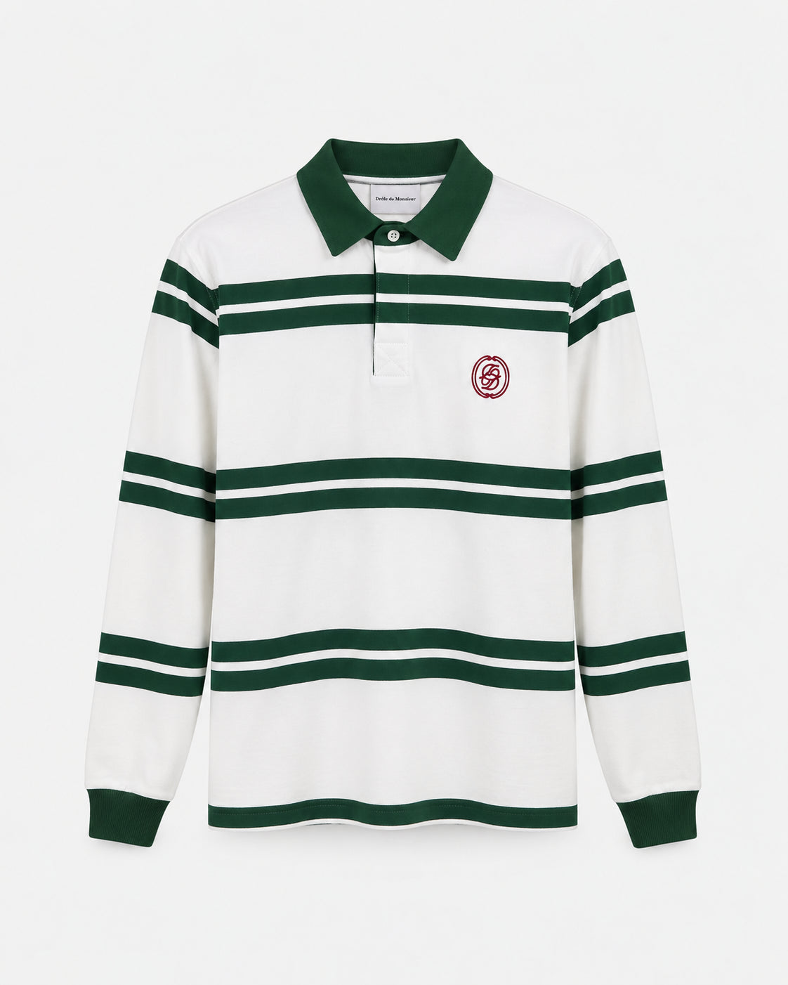 D Mirror Striped Polo