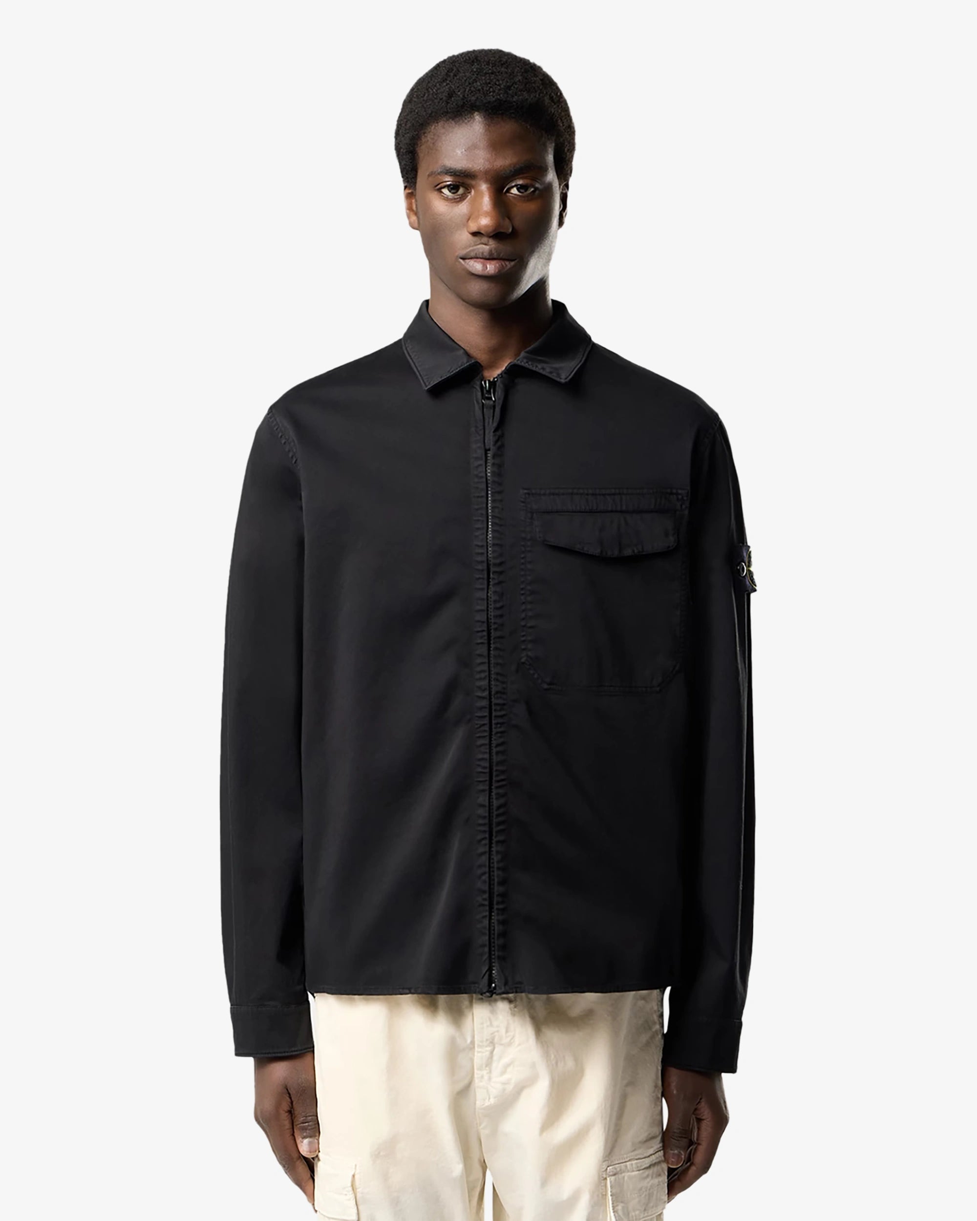 Overshirt in raso di cotone