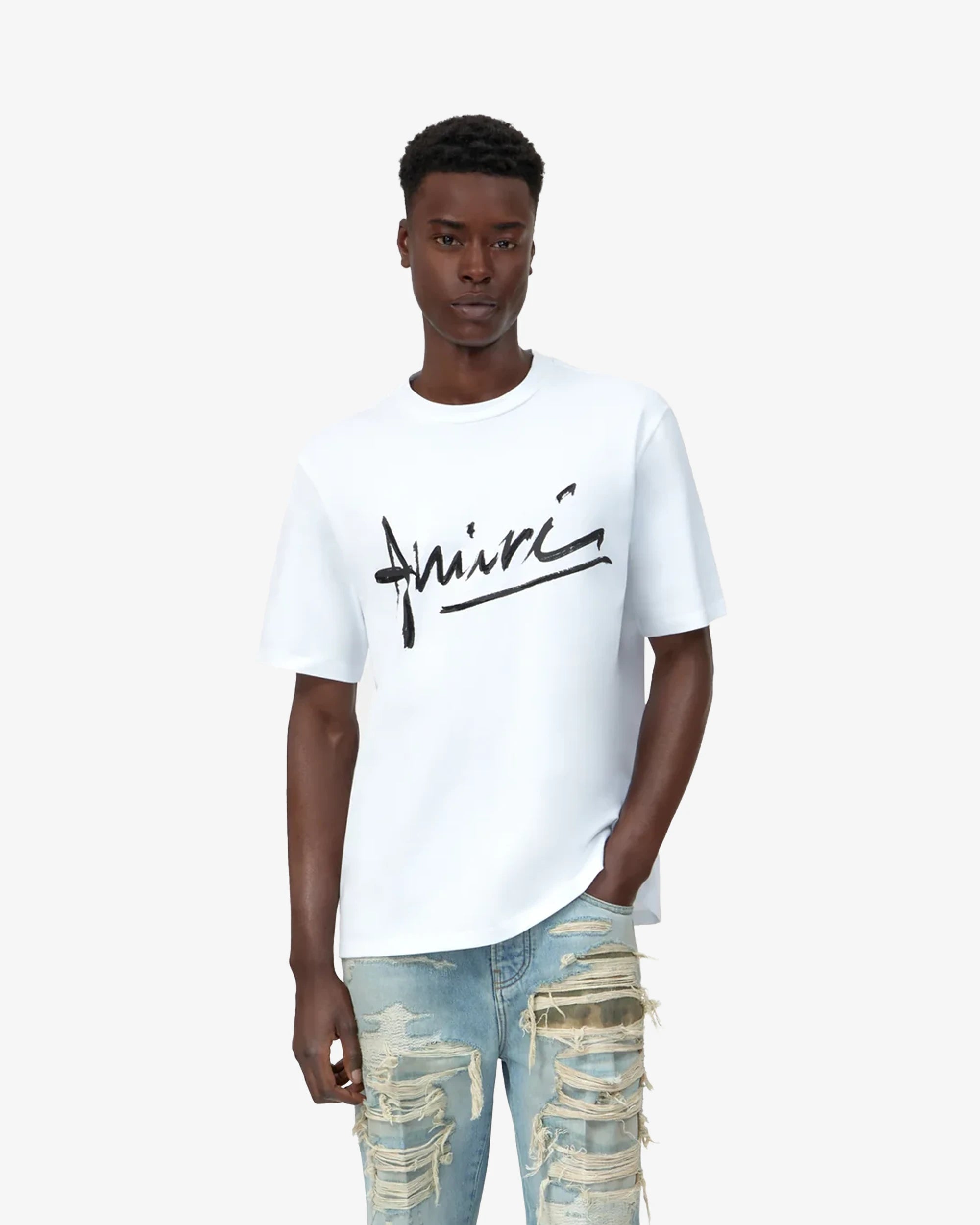 T-Shirt graffiti bianca