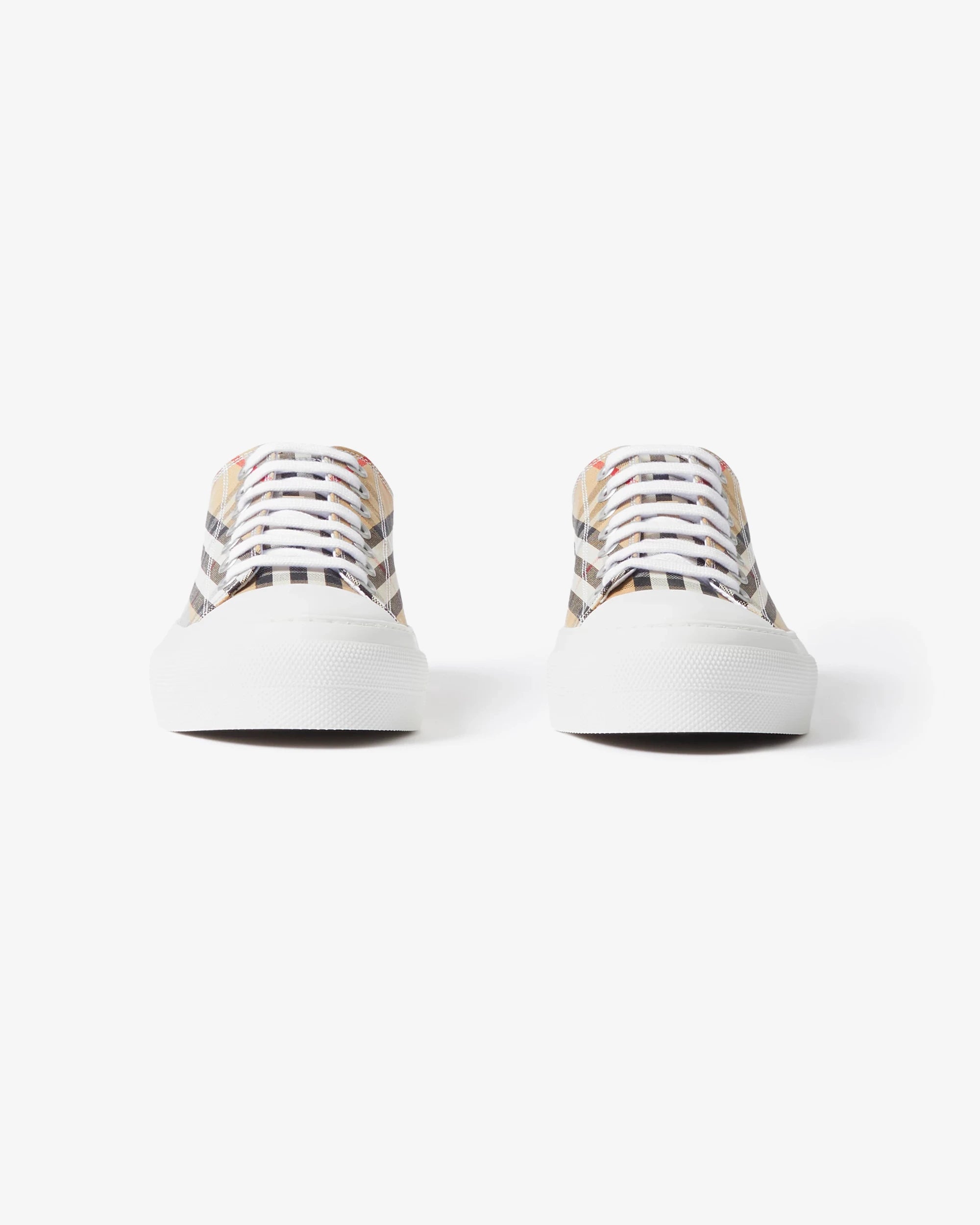 Sneaker in cotone Check
