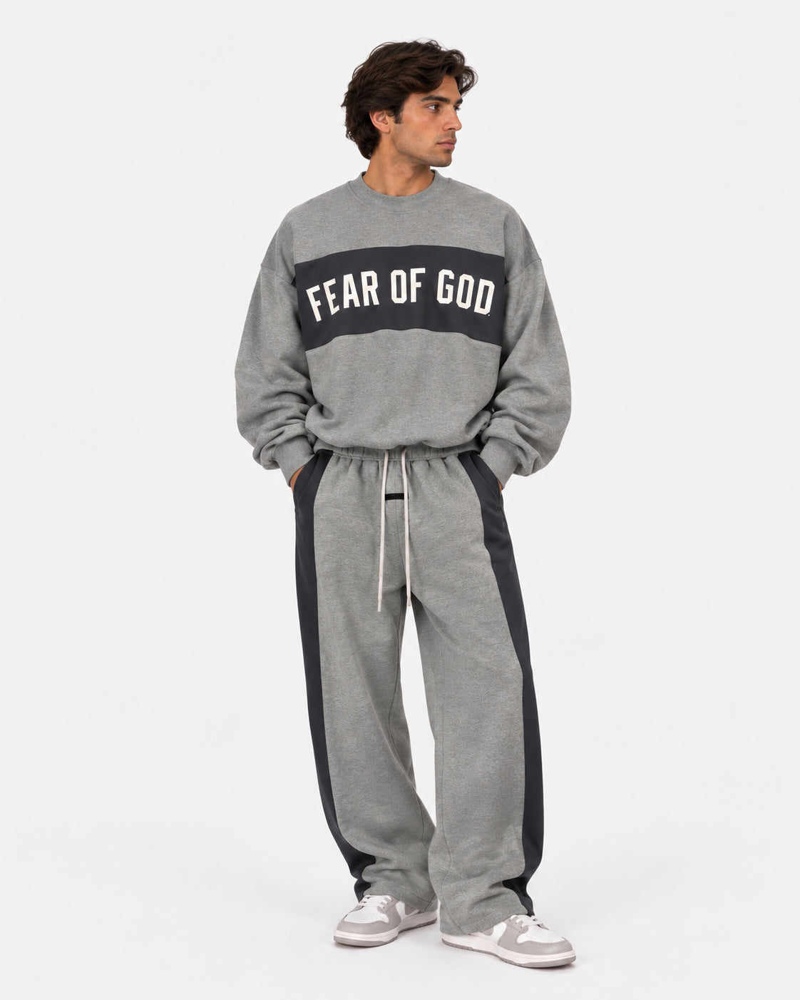 Felpa oversize in misto cotone