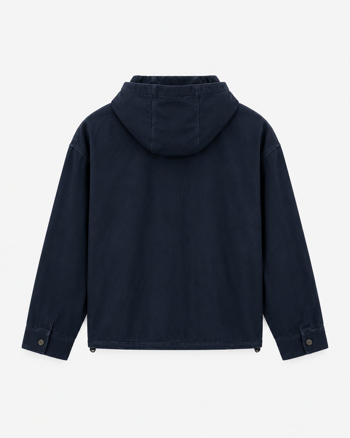 Giacca-camicia denim con cappuccio