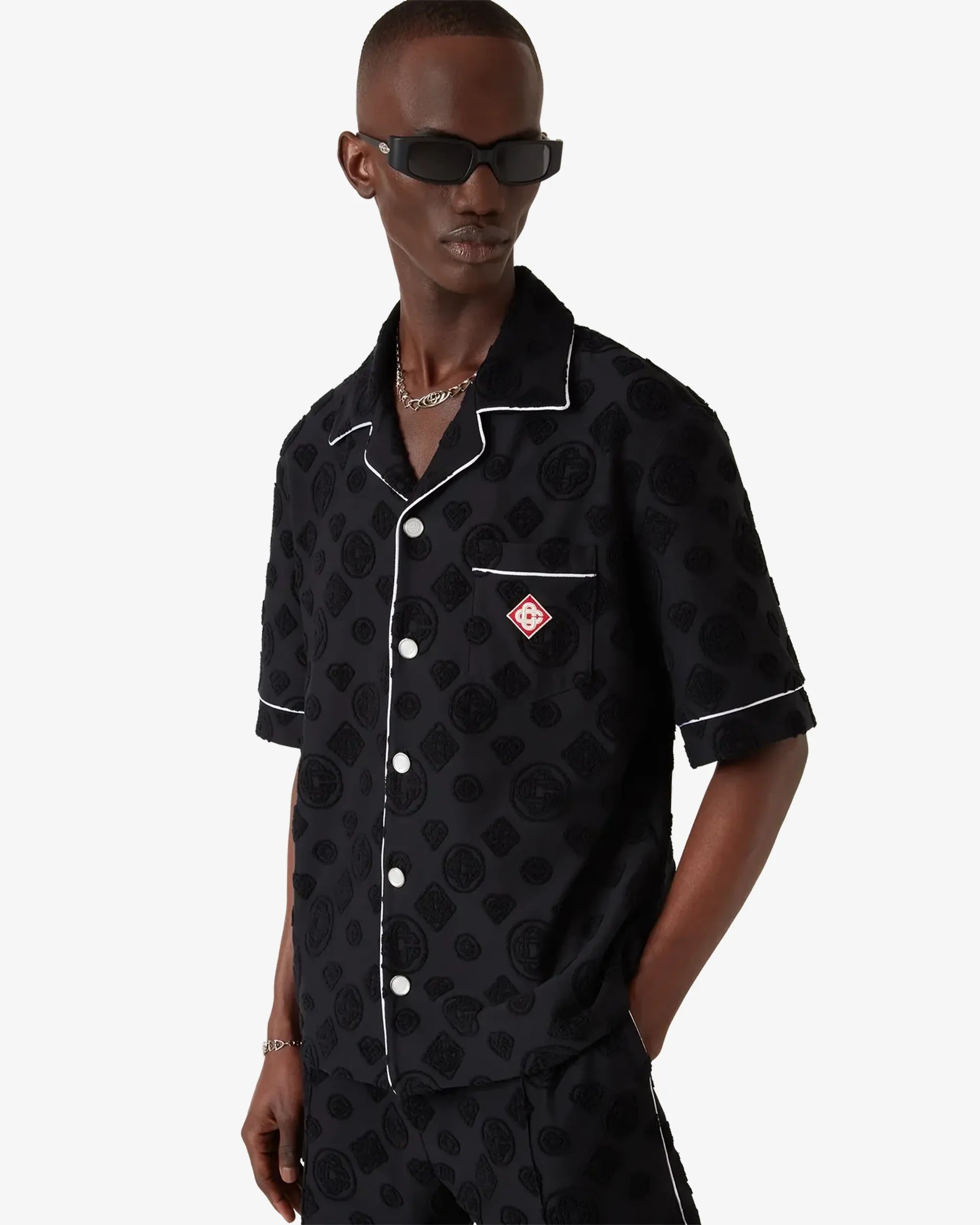 Camicia towelling short-sleeve