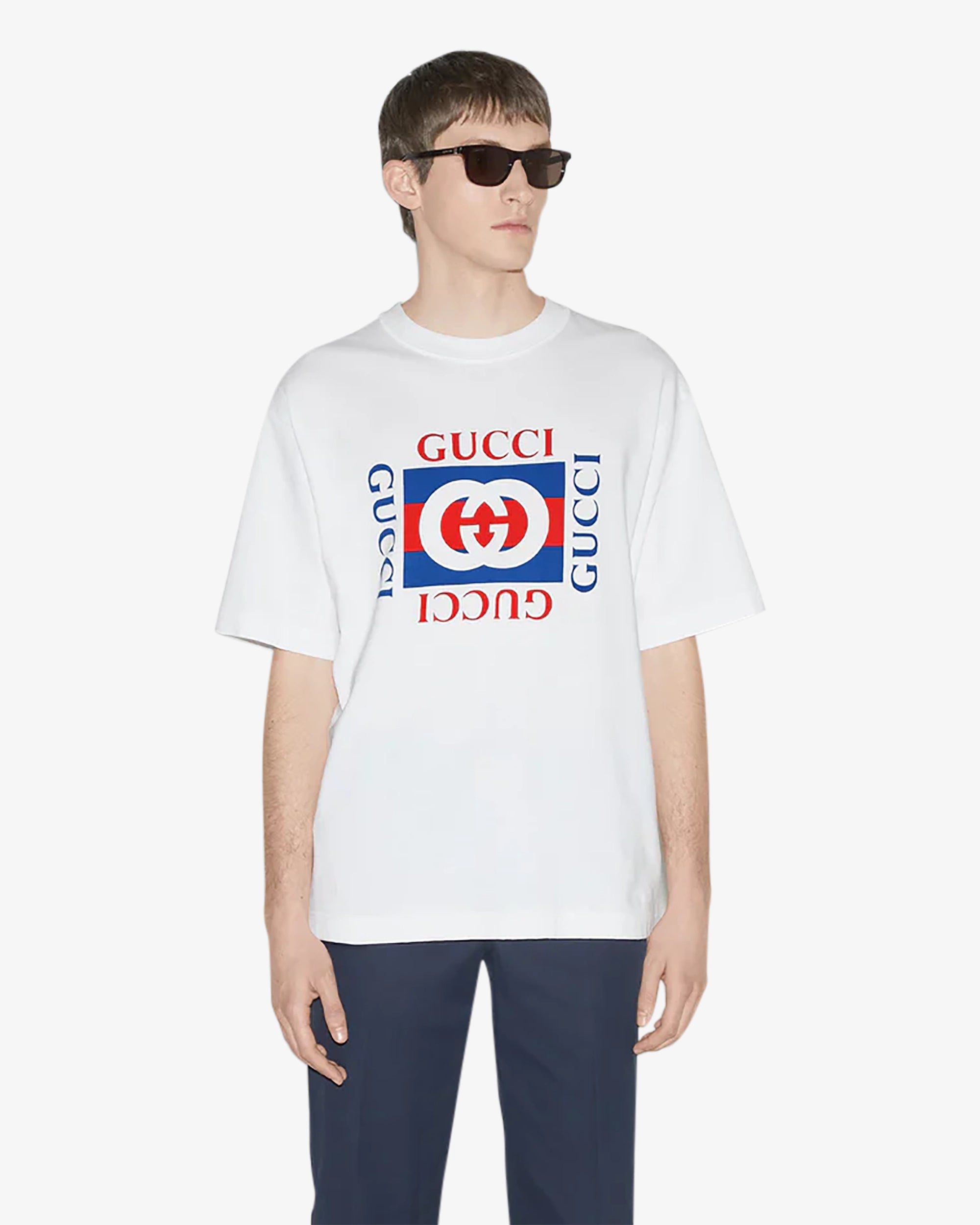 T-shirt in jersey di cotone con stampa