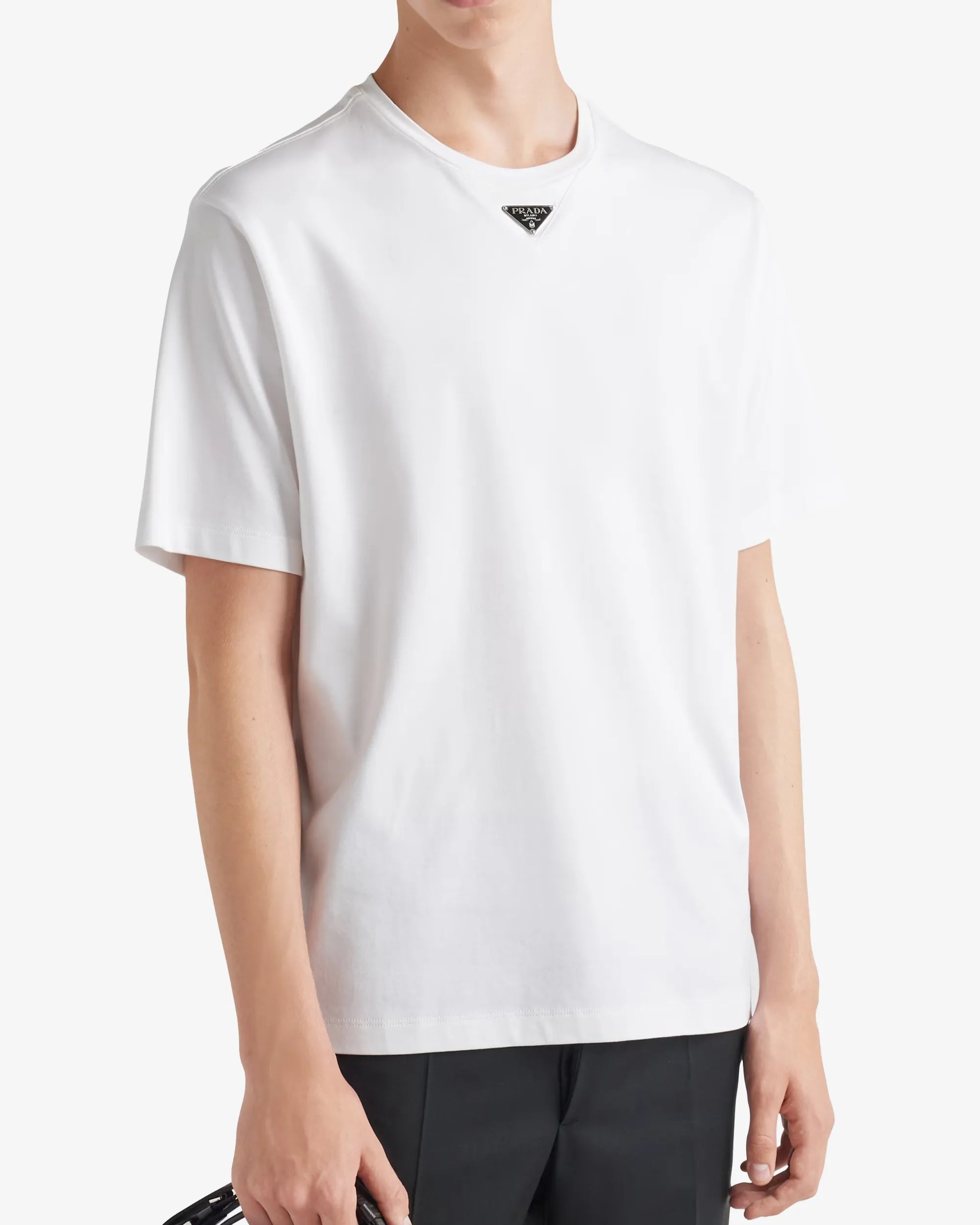 T-shirt oversize in cotone con logo