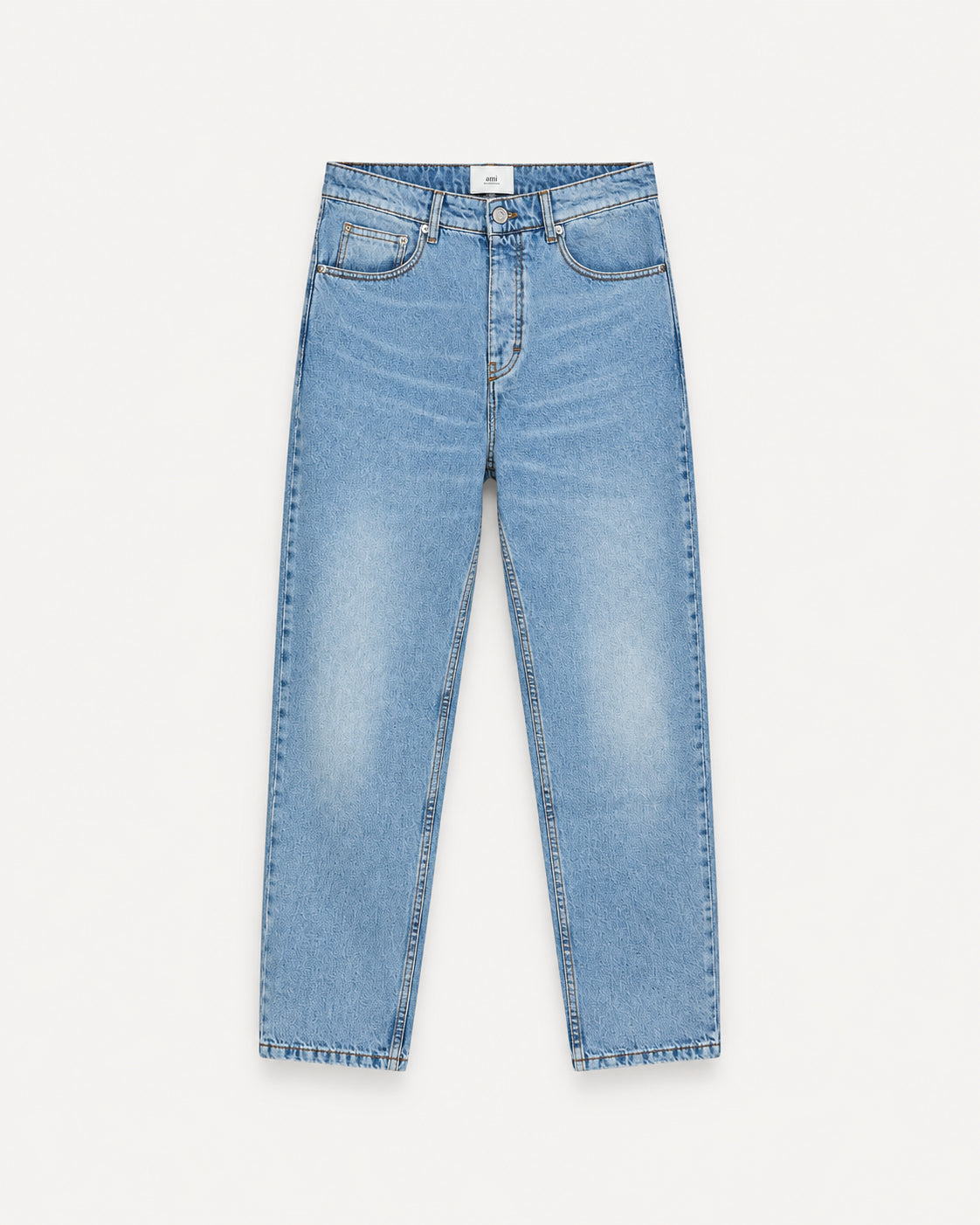 Jeans in cotone blu taglio tapered