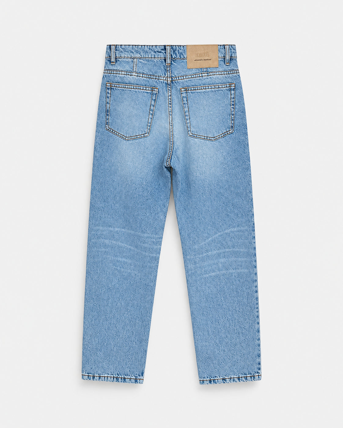 Jeans in cotone blu taglio tapered