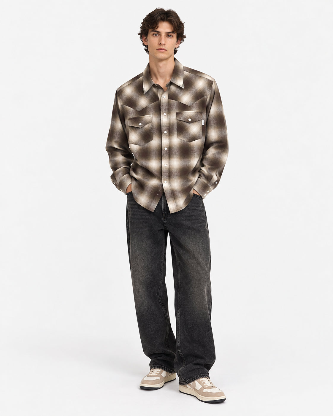 CAMICIA TEXACO CON MOTIVO A QUADRI