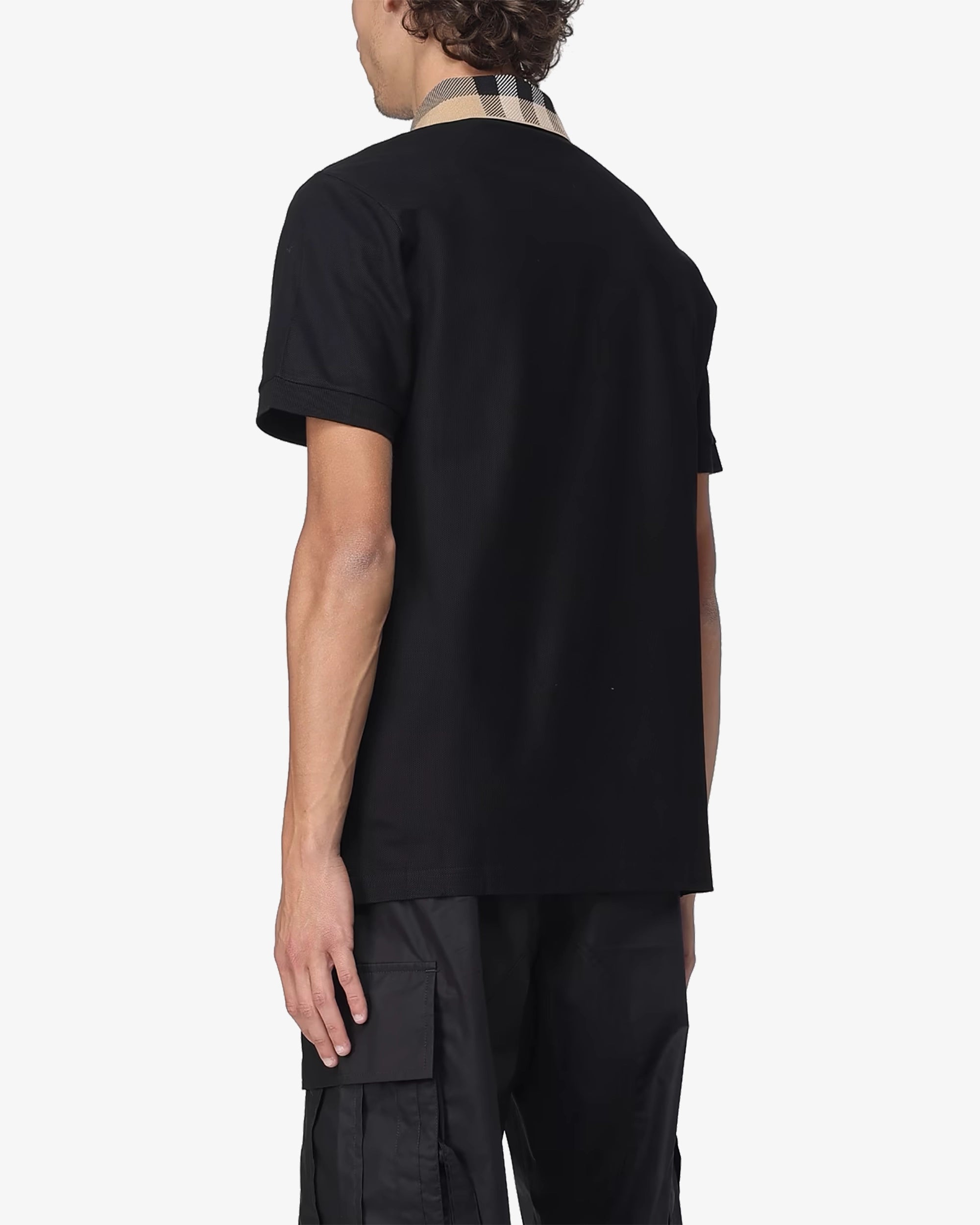 Polo con colletto check