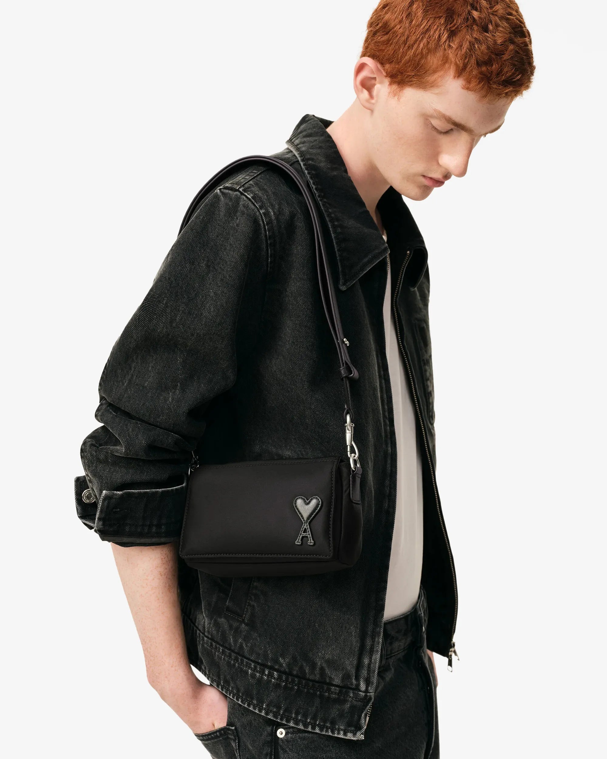 Borsa Marcel in nylon nero