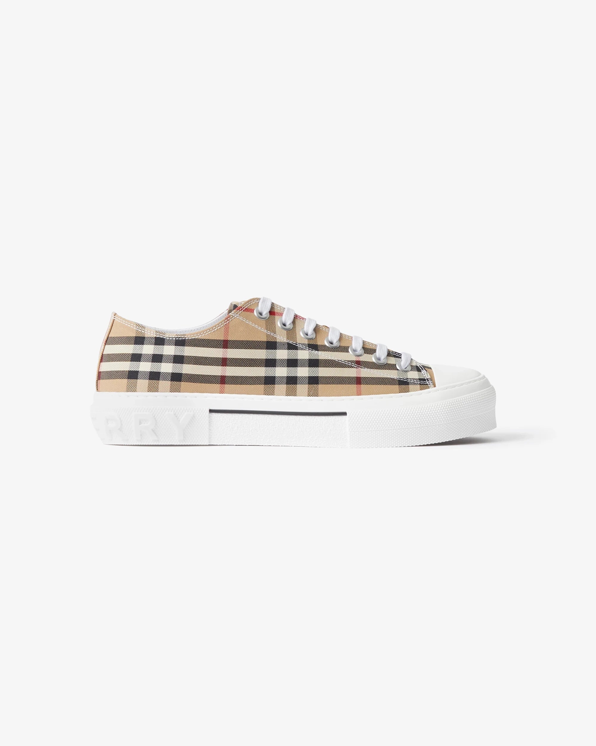 Sneaker in cotone Check