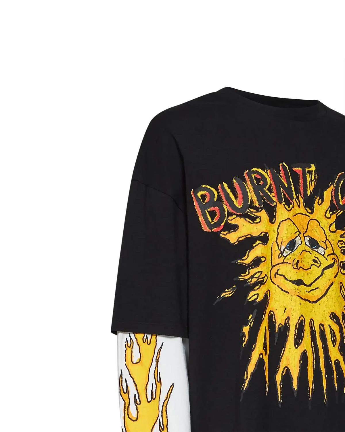 Amiri T-shirt Burnt Out Double Layer T-Shirt