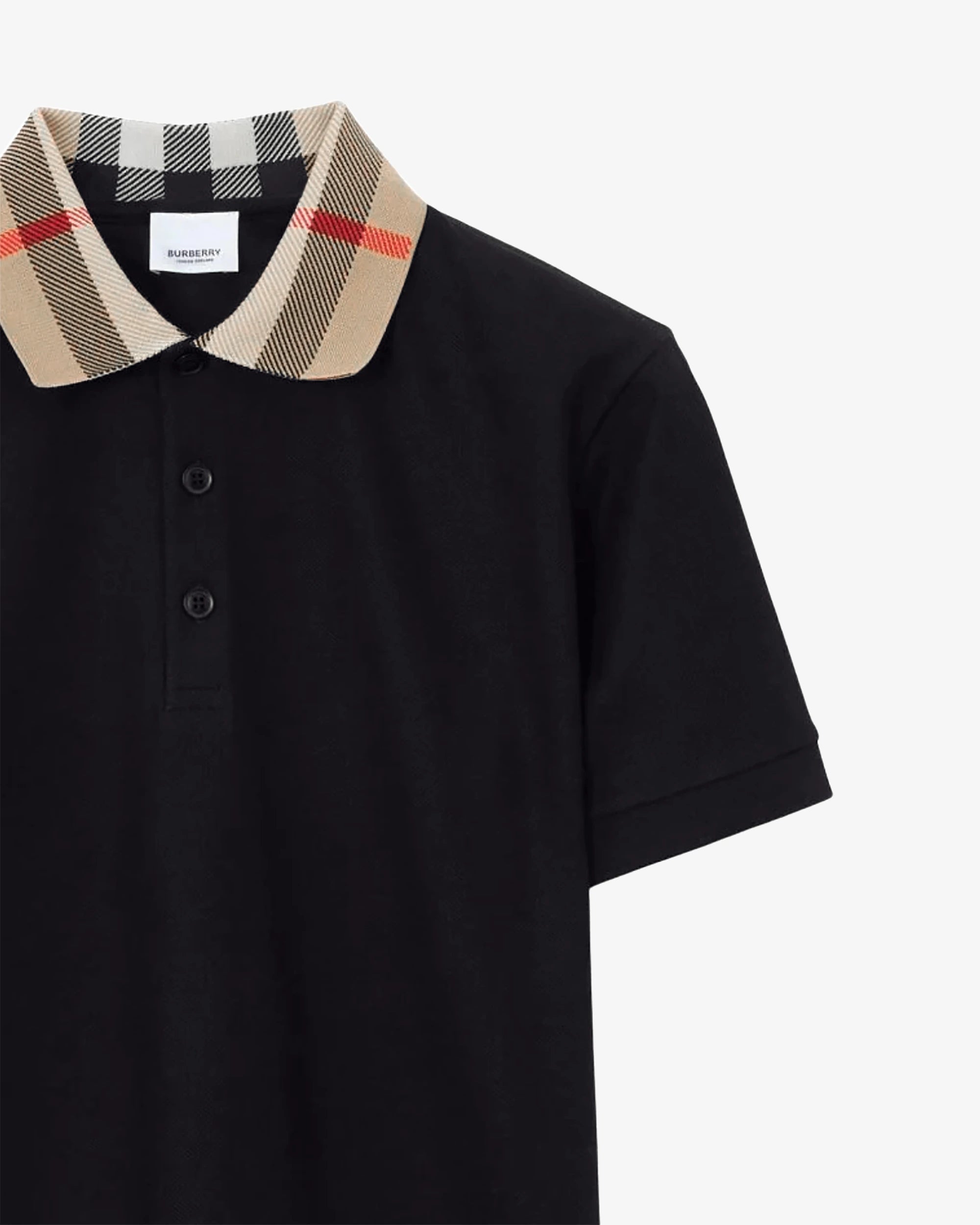 Polo con colletto check