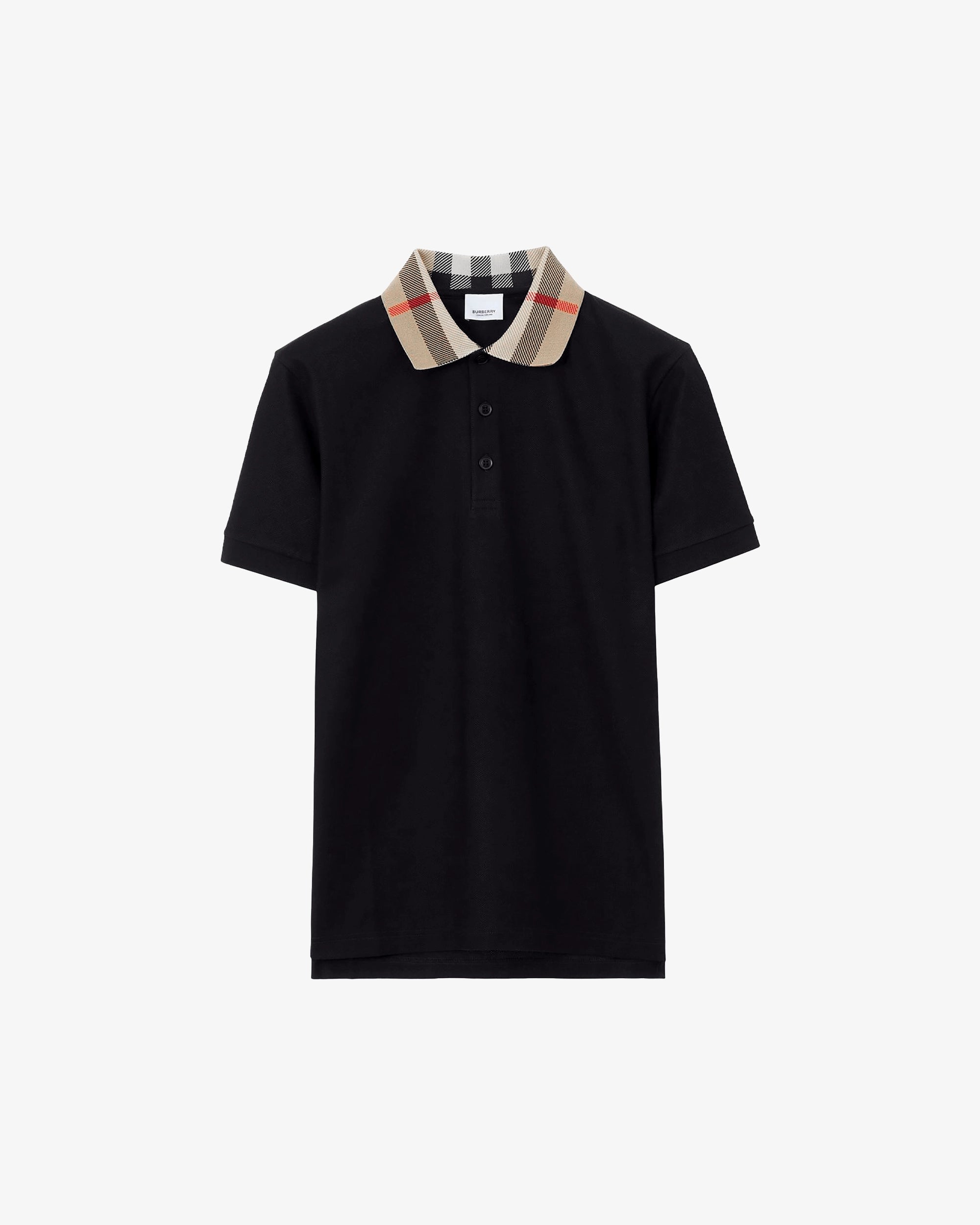 Polo con colletto check