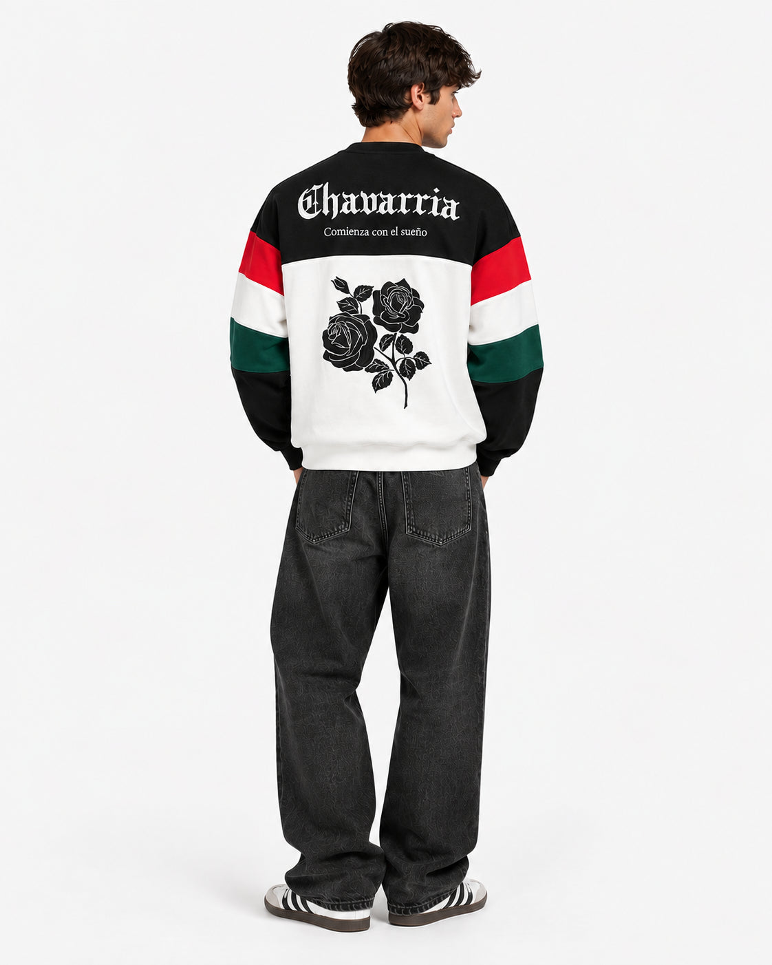 Felpa con logo Relaxed adidas Originals x Willy Chavarria per uomo