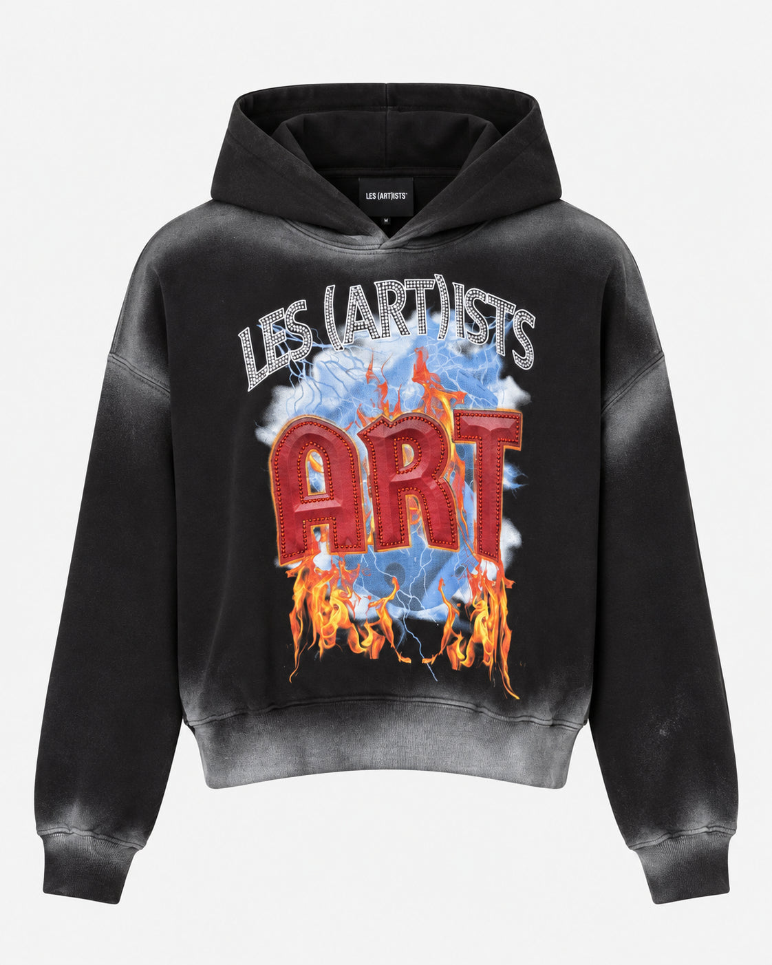 Hoodie Crop “Les Artists Art Flame”