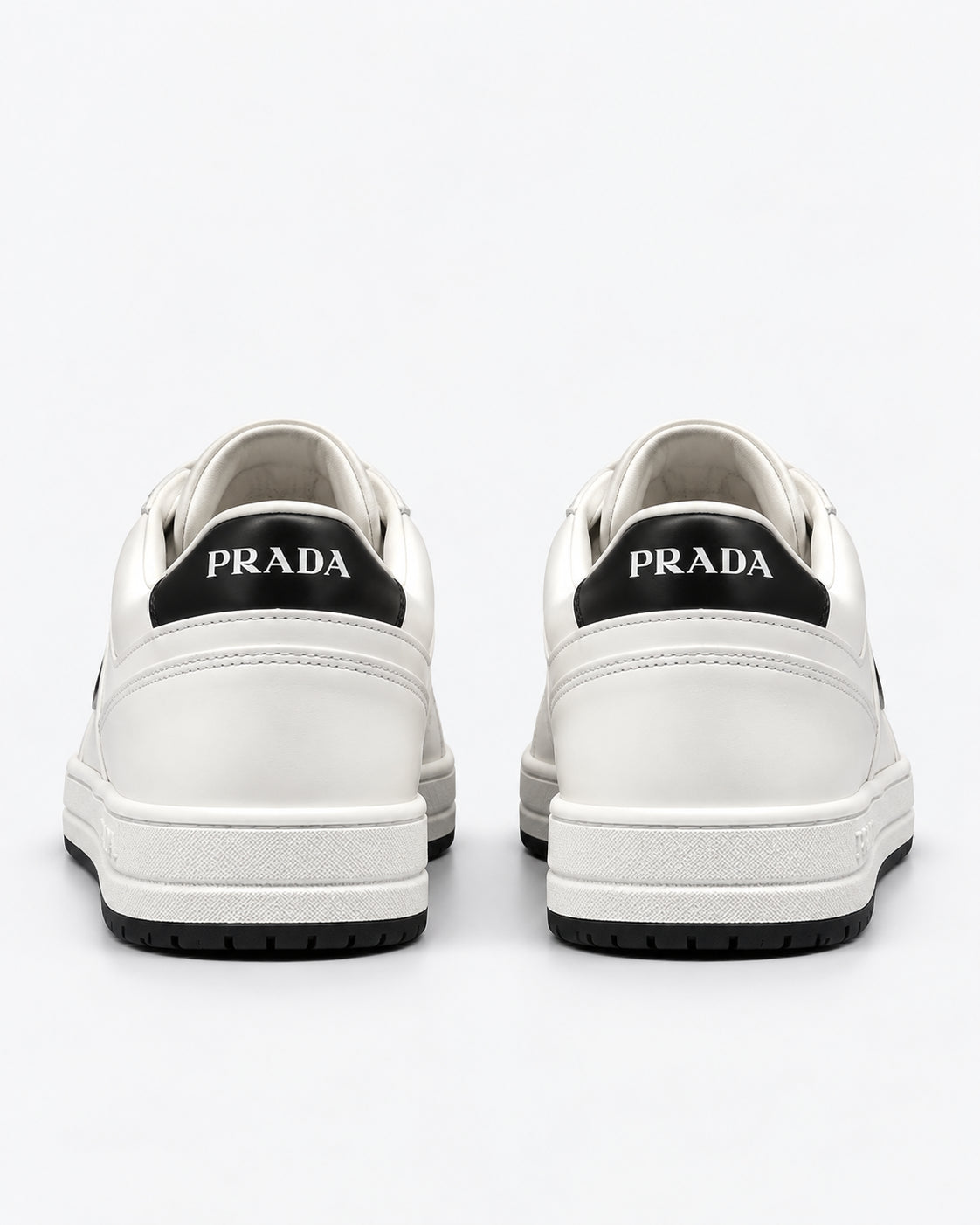 PRADA Sneakers Downtown in pelle bianca
