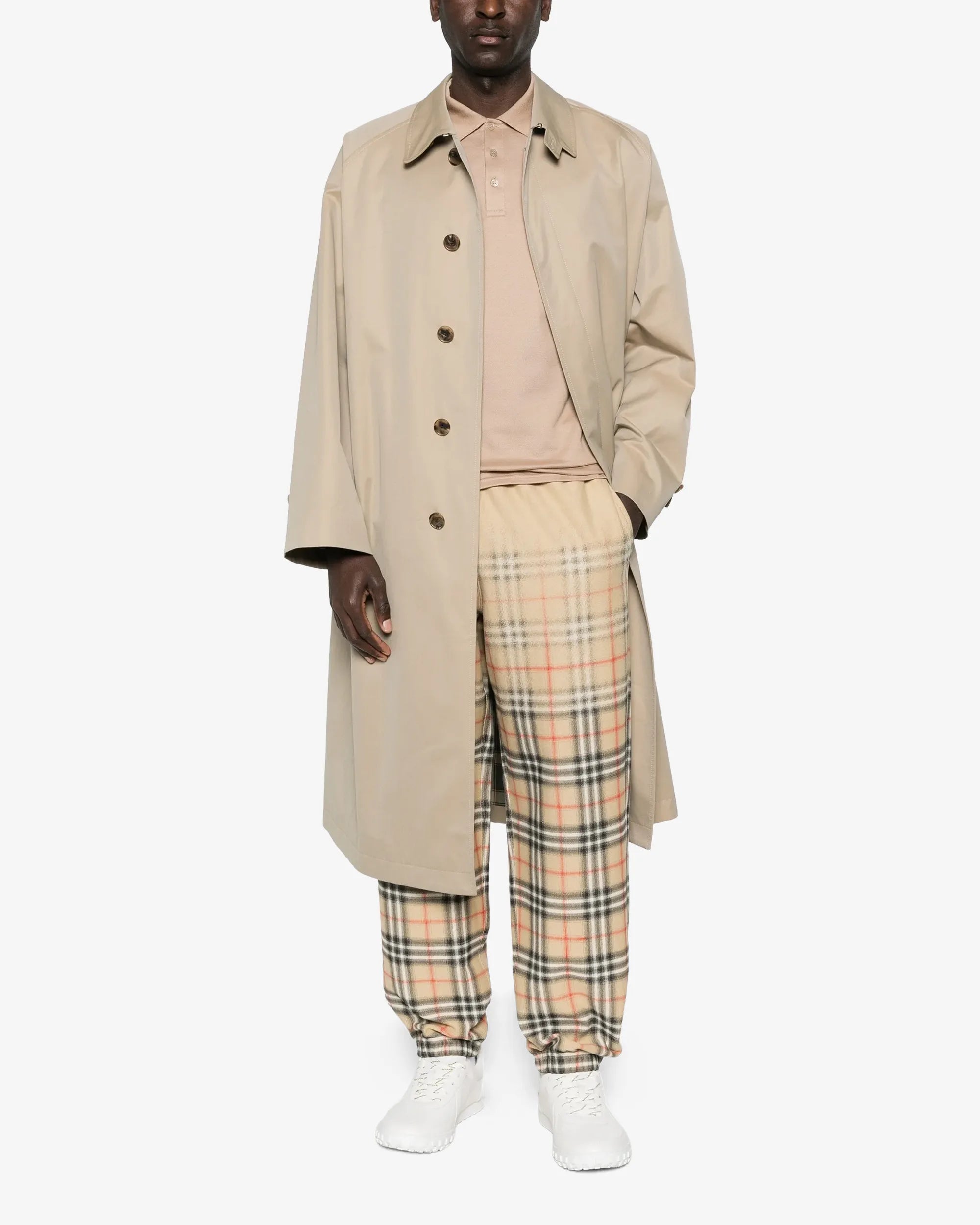 Pantaloni della Tuta con Check sfumato