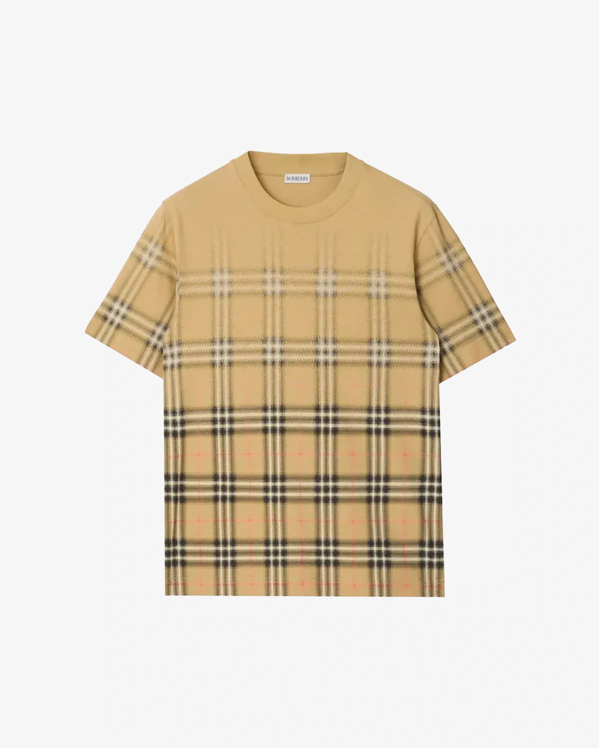 T-shirt in cotone Check sfumato