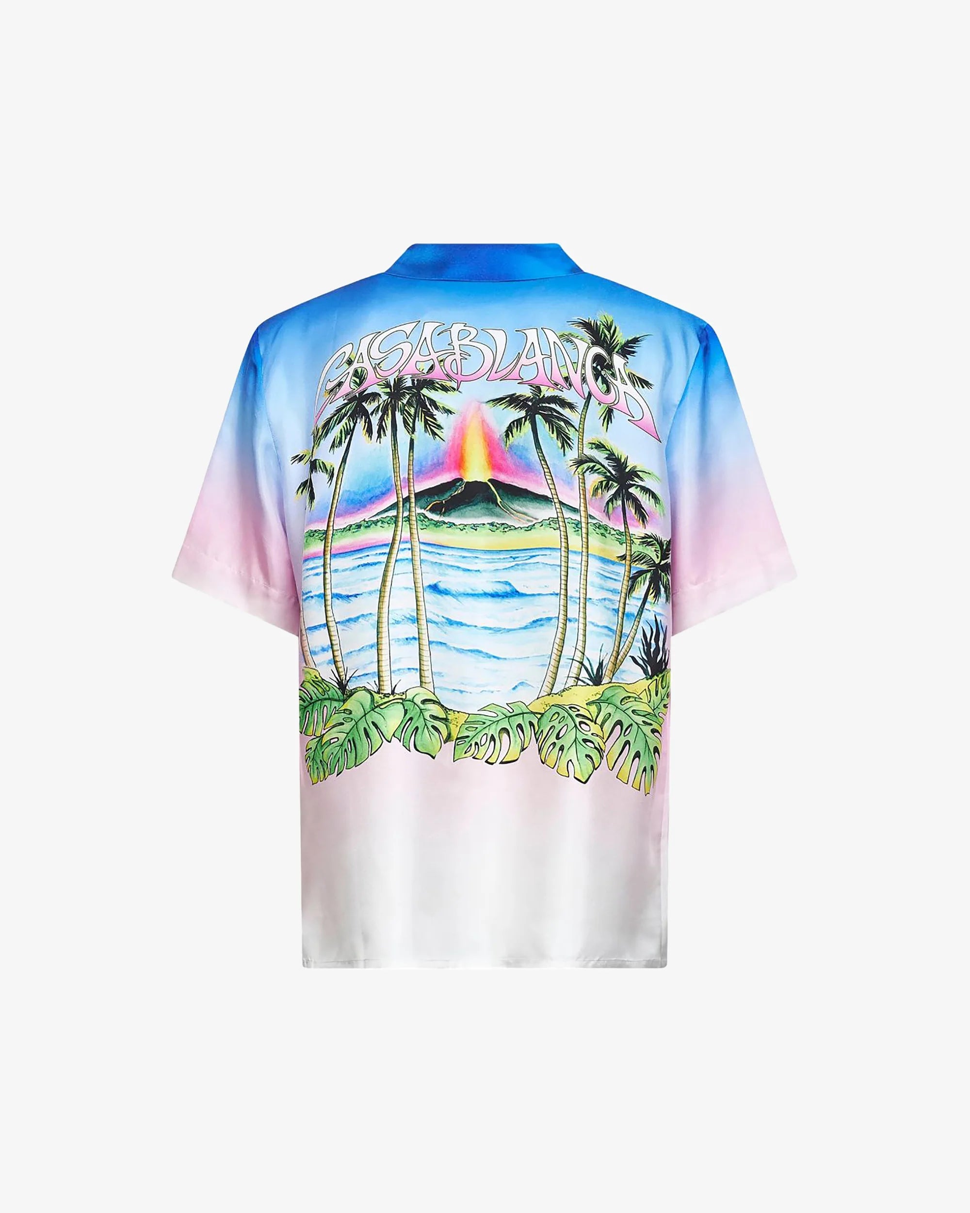 Camicia in seta Volcano gradient