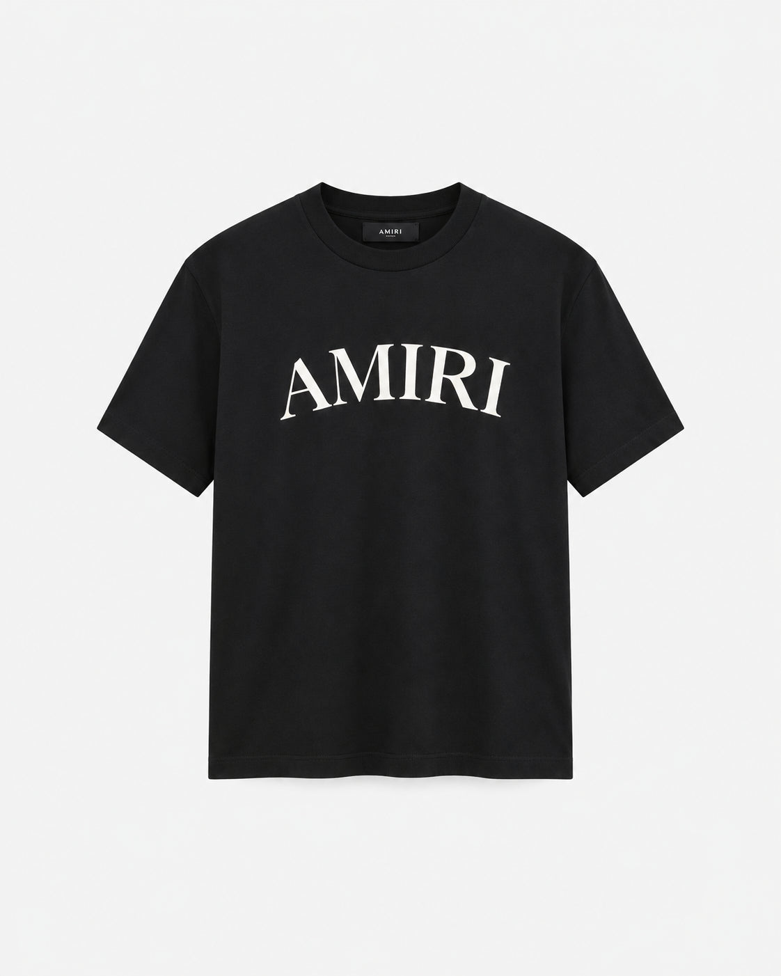 AMIRI T-Shirt con Stampa Logo Lettering in Cotone Nero