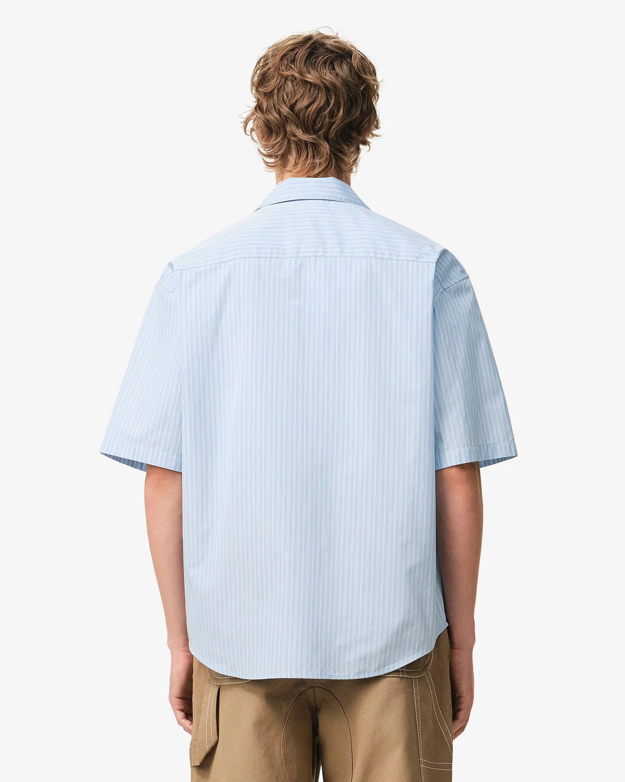 Camicia boxy con collo aperto