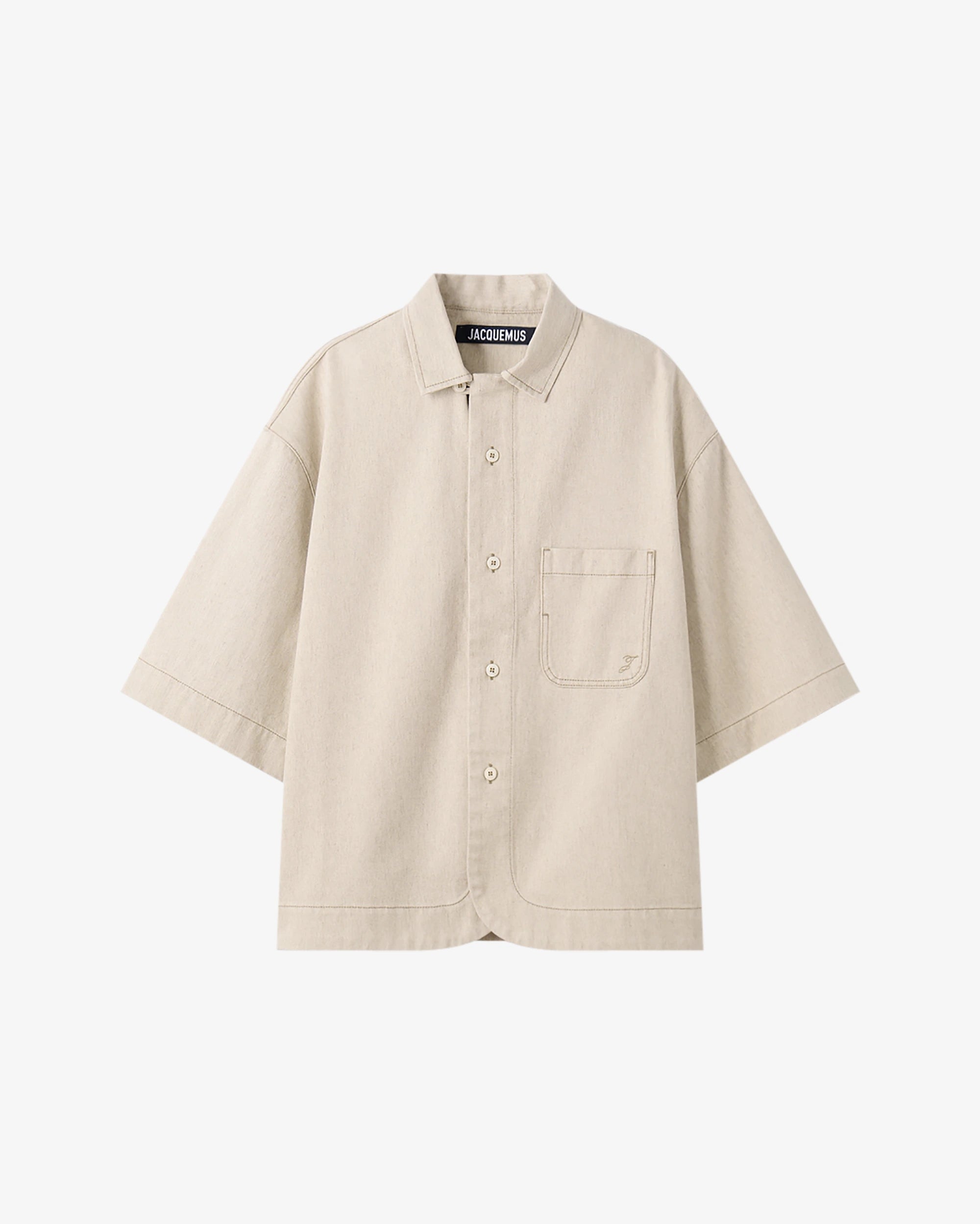 Camicia boxy in denim "Paysan de-Nîmes"