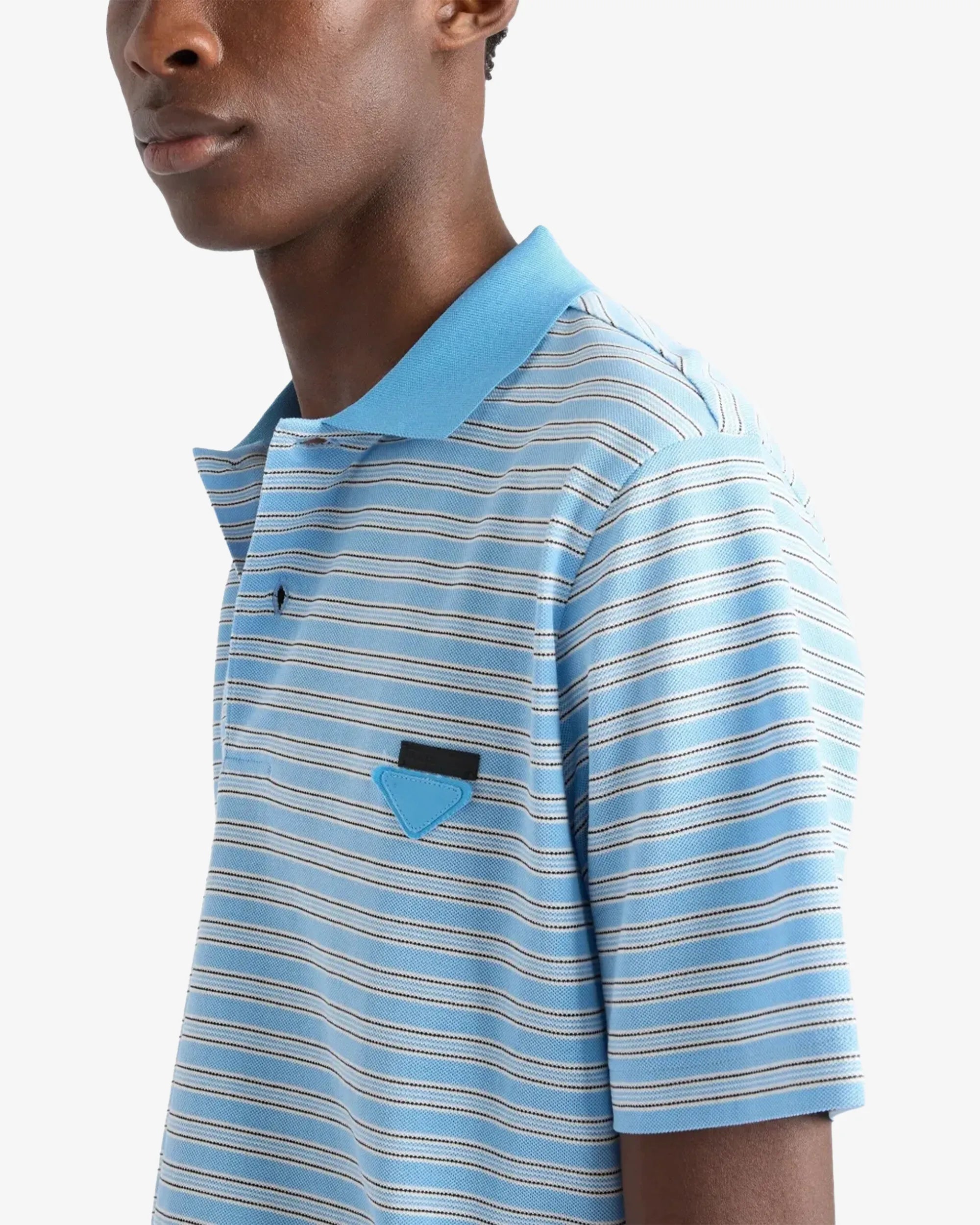 Polo in cotone a righe