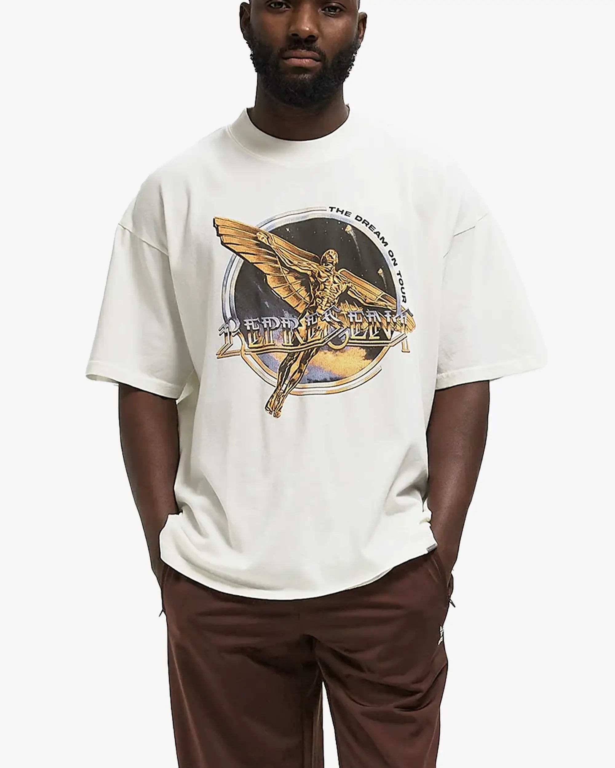 T-Shirt "GOLDEN TOUR" bianca