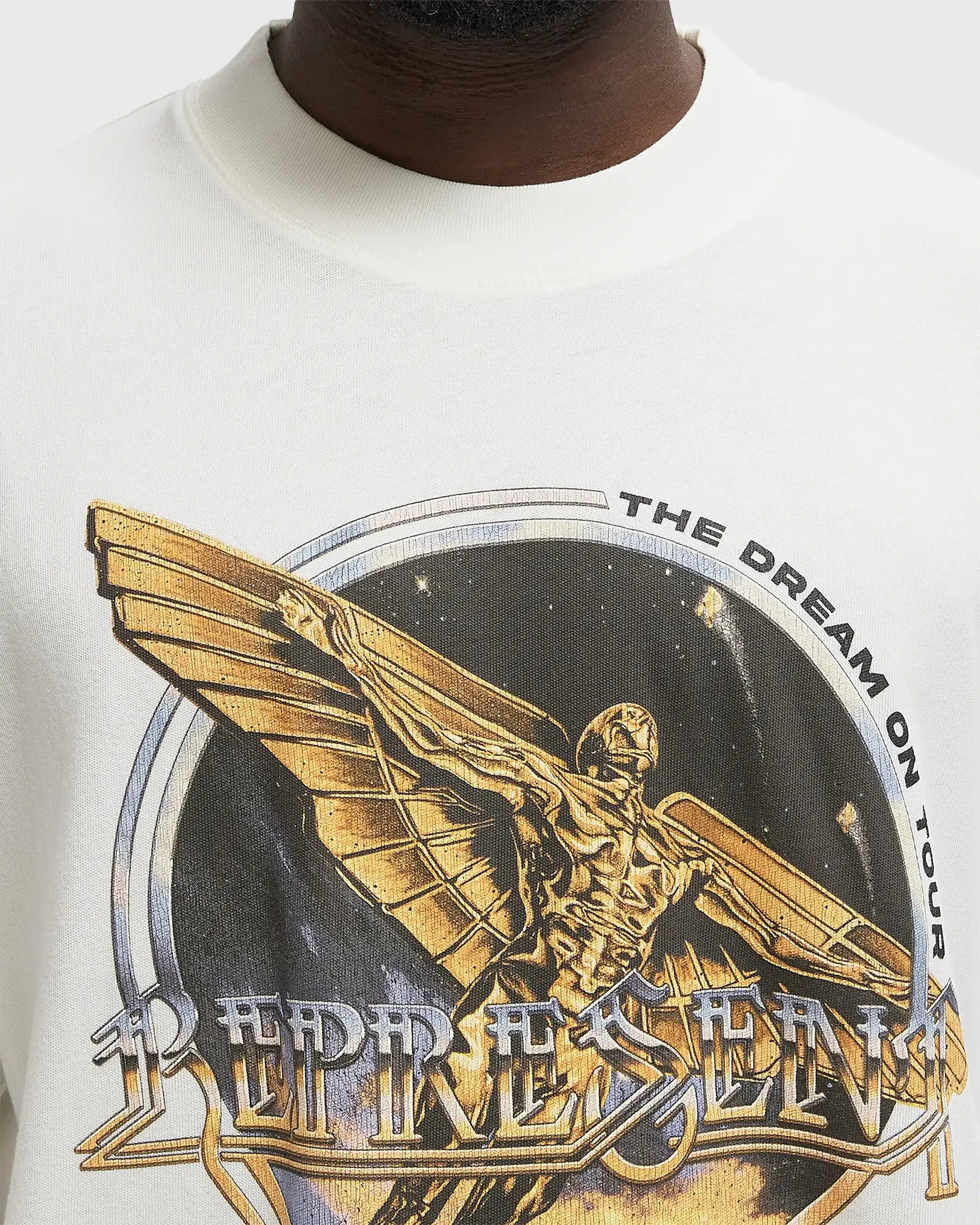 T-Shirt "GOLDEN TOUR" bianca