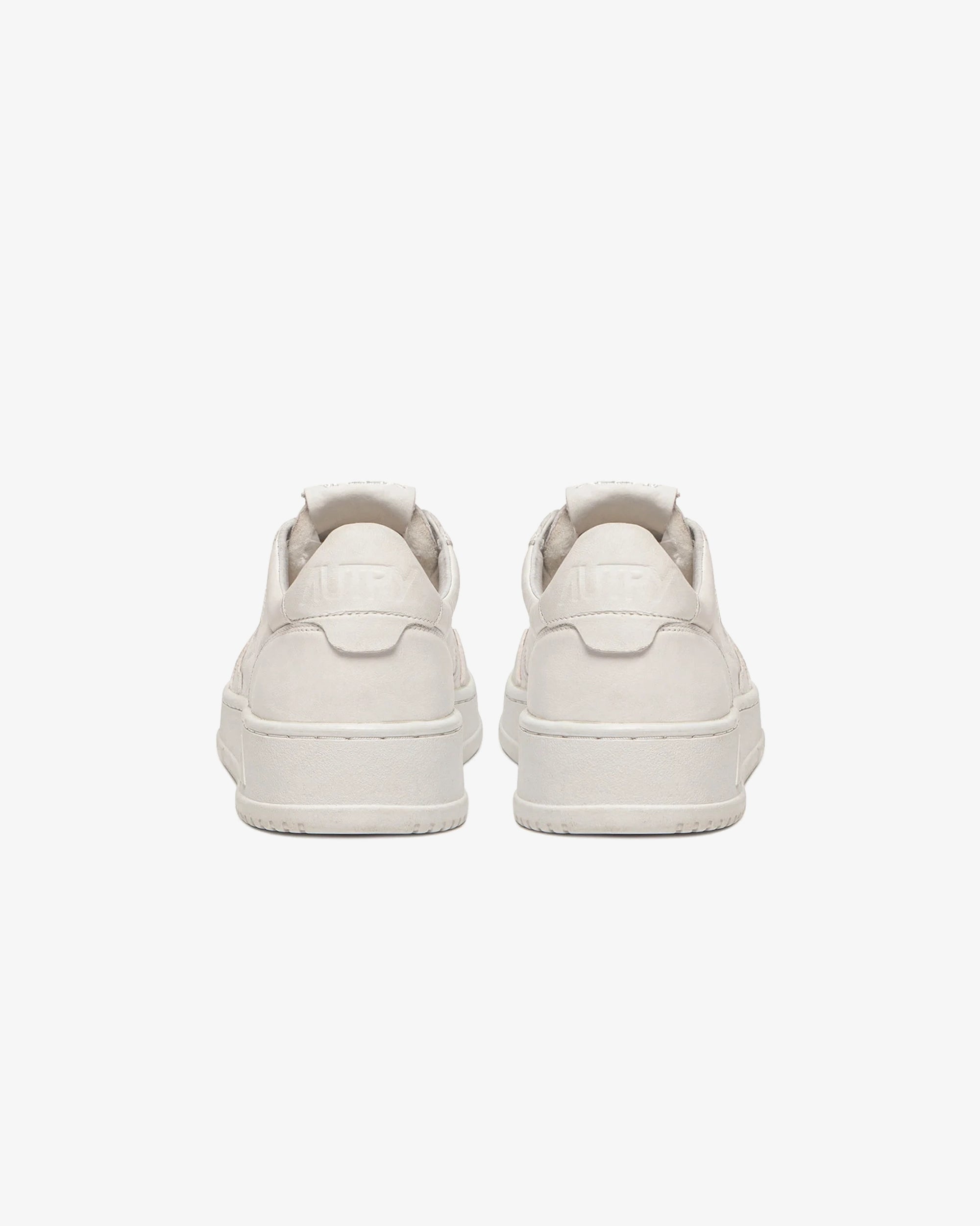 SNEAKERS MEDALIST LOW IN NAPPA SUPER SOFT BIANCO OTTICO