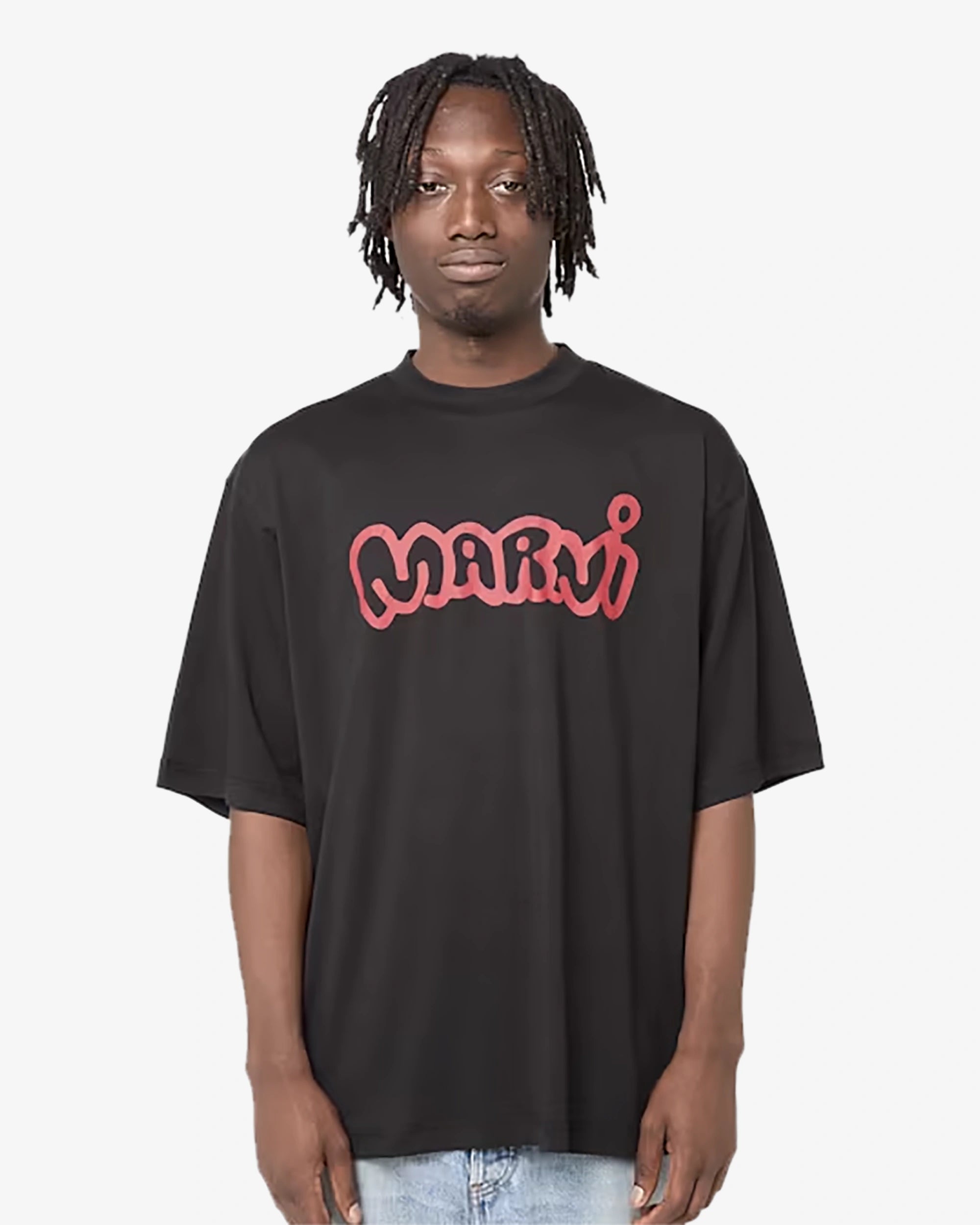 Sprayed Logo T-Shirt - Black