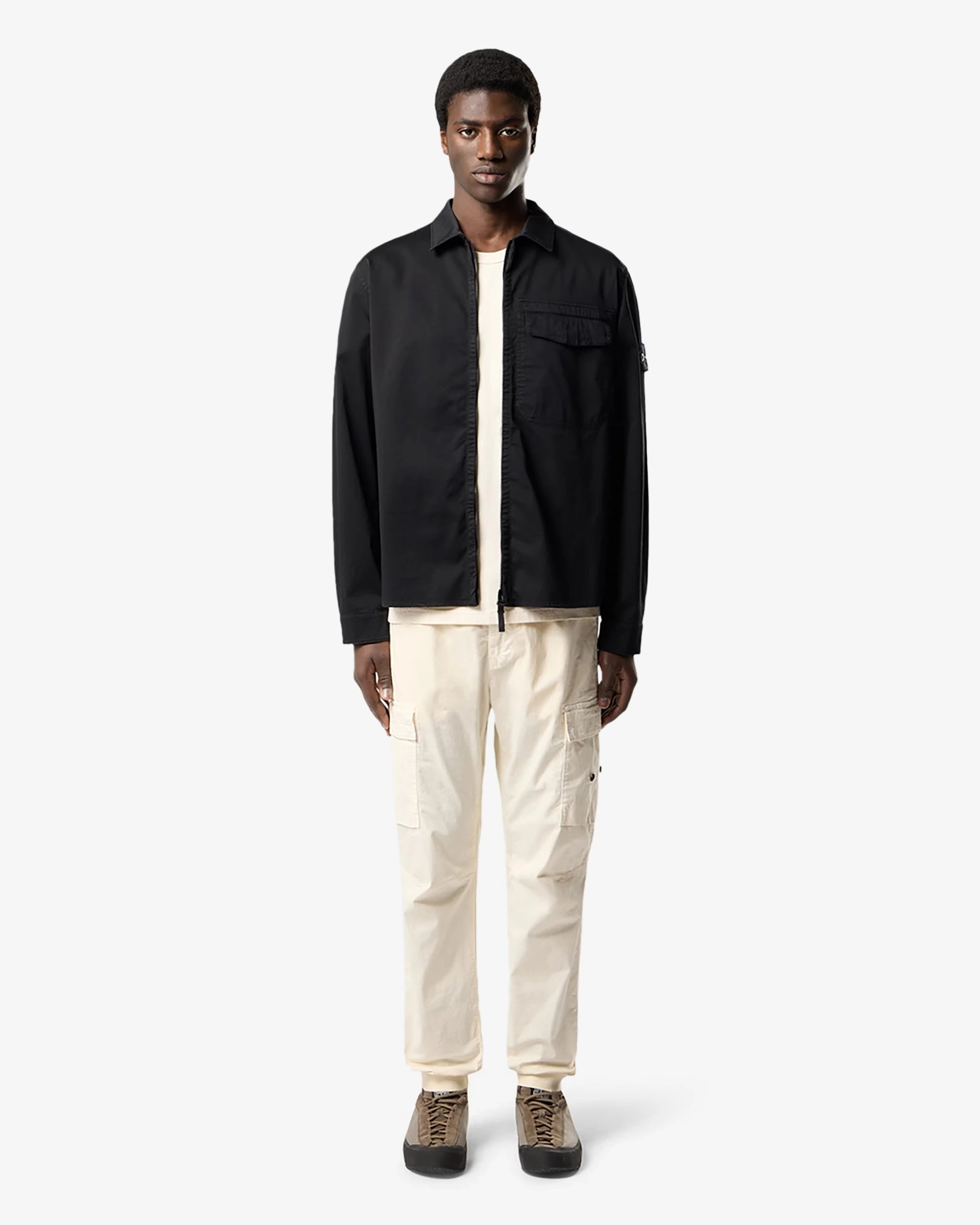 Overshirt in raso di cotone