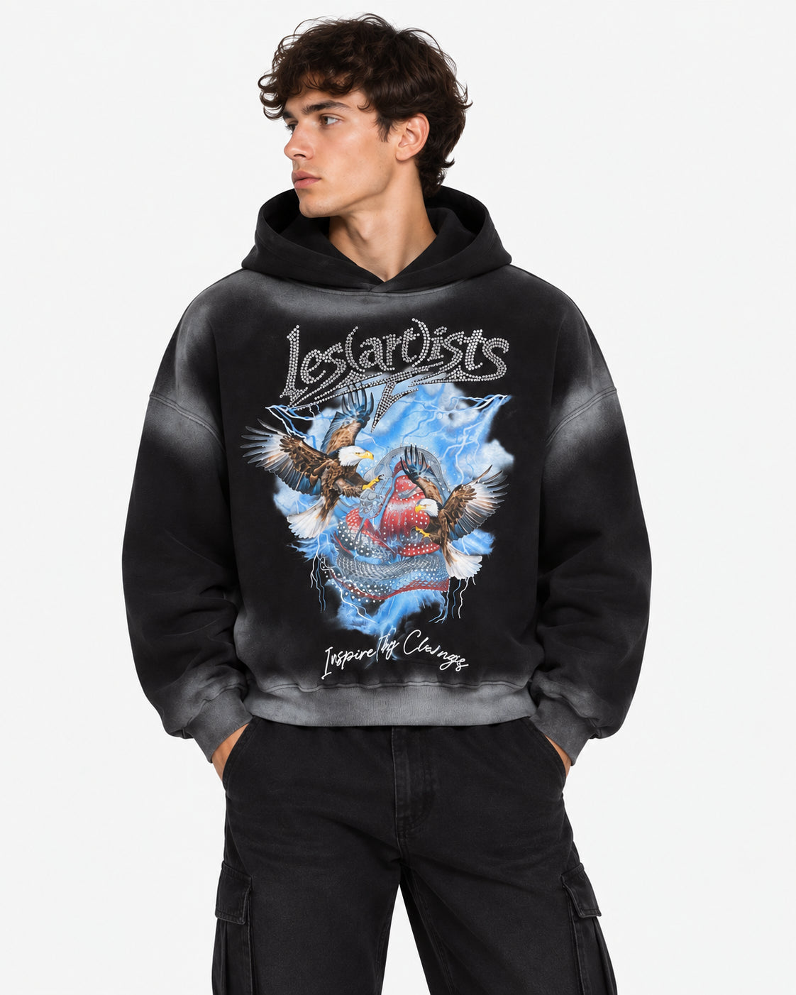 Hoodie Crop “Les Artists Eagles”