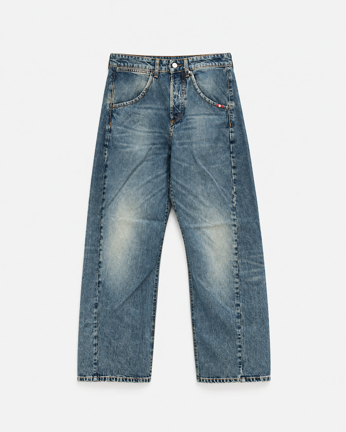 jeans over floor uomo denim
