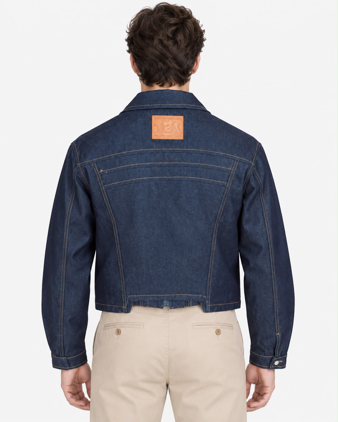 GIACCA IN DENIM GREZZO INDACO SCURO 14OZ