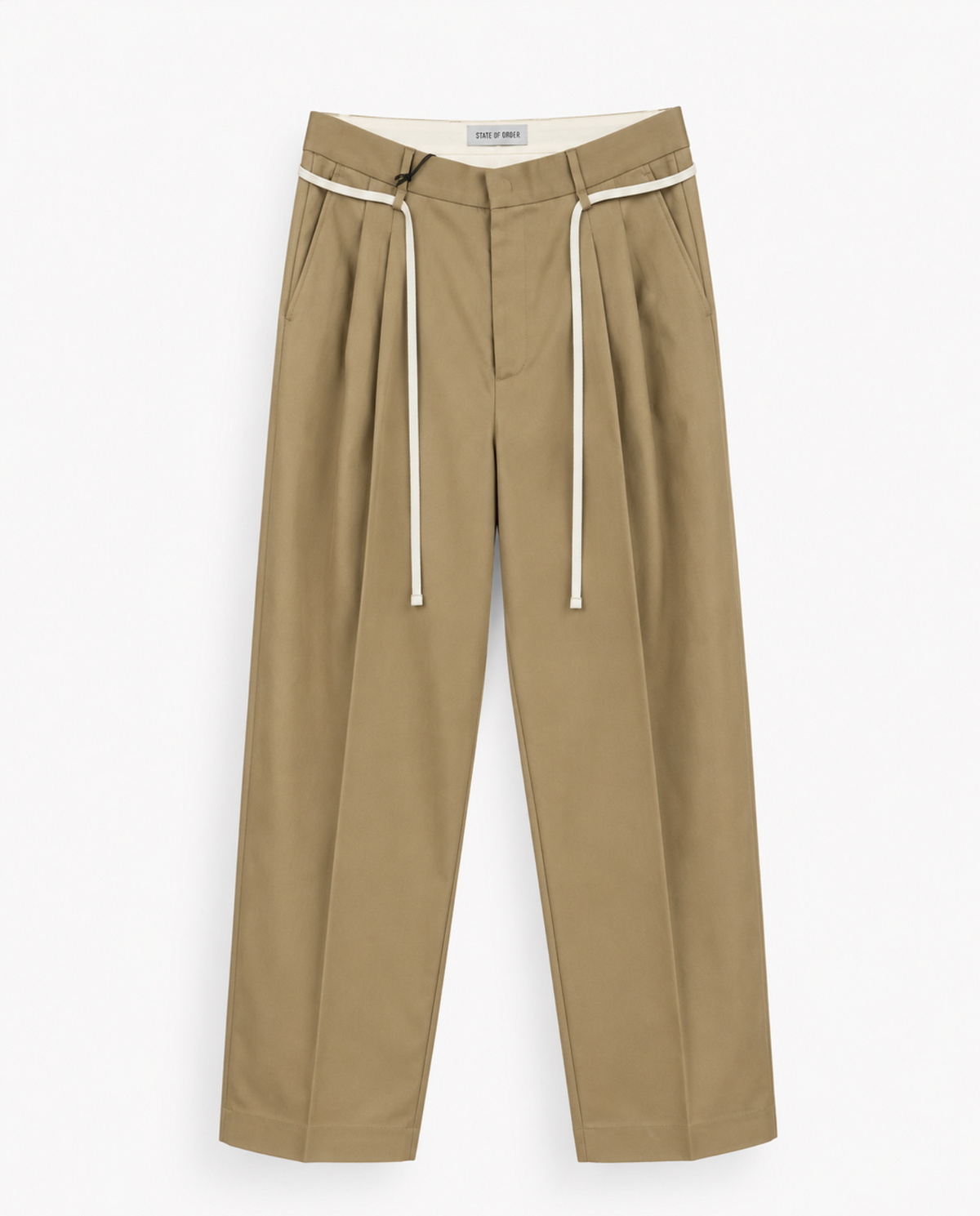 BEIGE ESSENTIAL PANTS