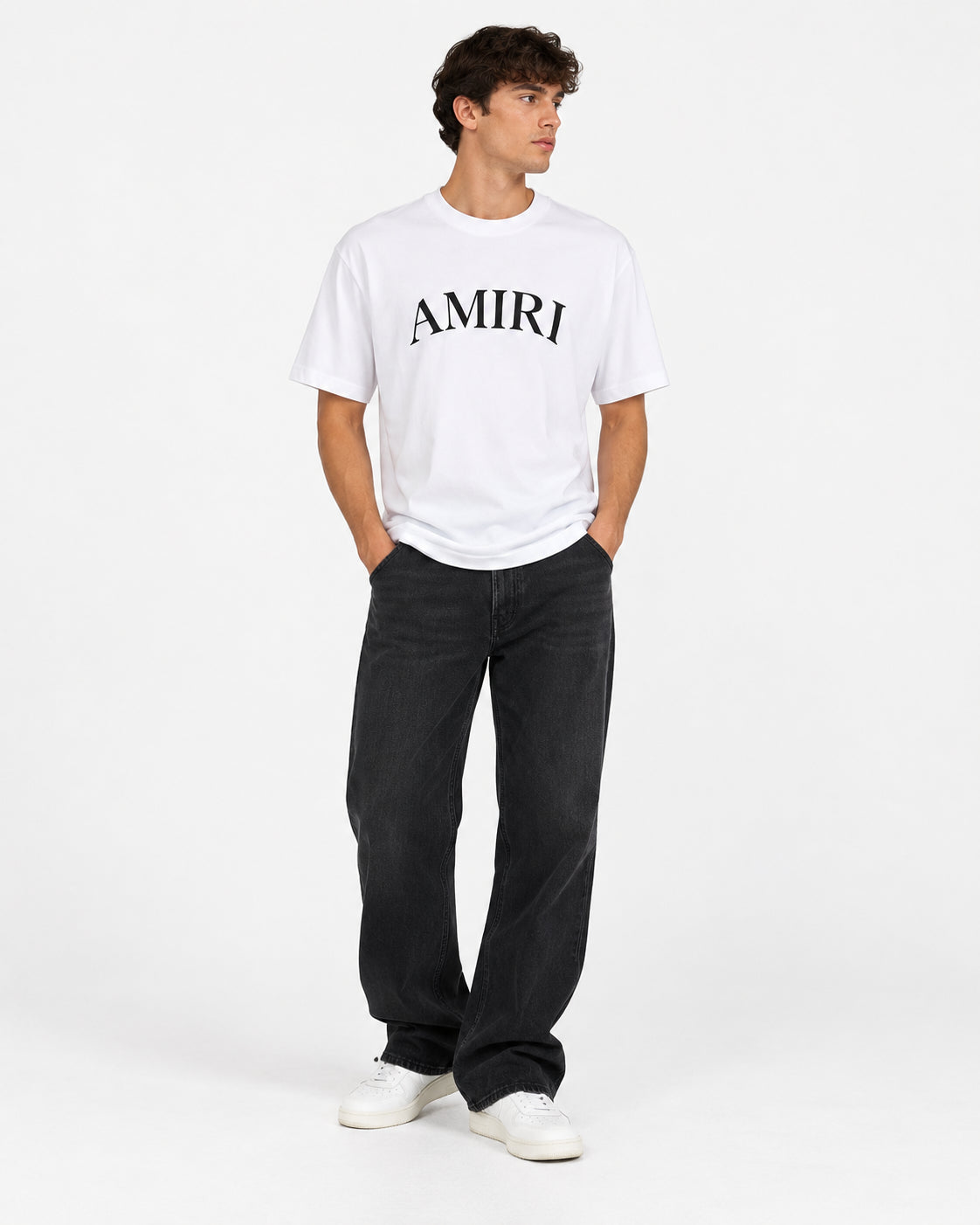 AMIRI T-Shirt con Stampa Logo Lettering