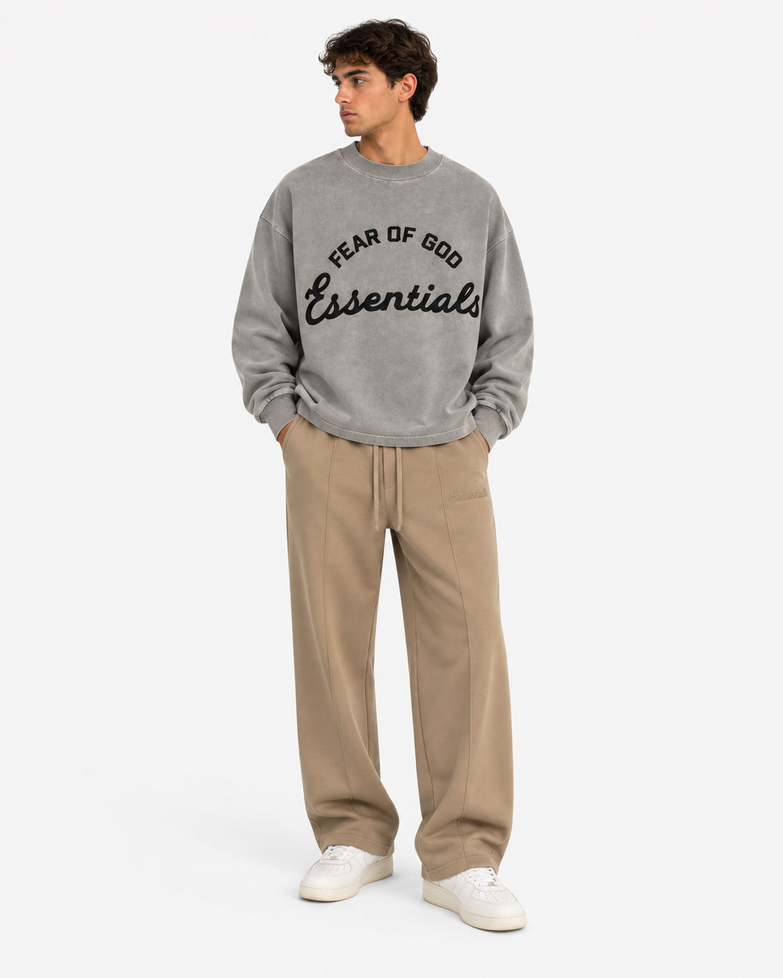 Essentials logo-print sweatshirt