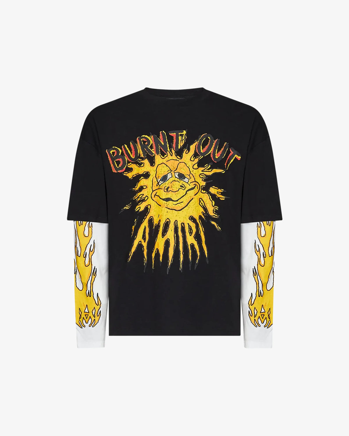 Amiri T-shirt Burnt Out Double Layer T-Shirt