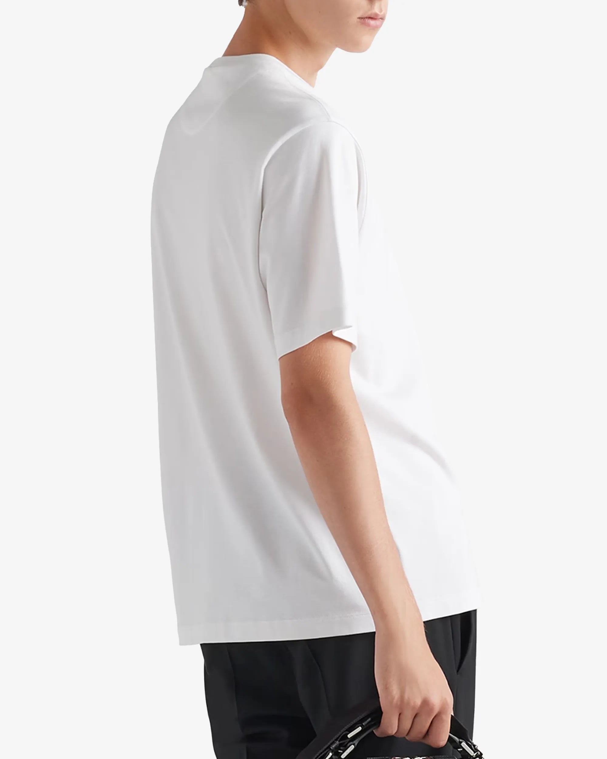 T-shirt oversize in cotone con logo