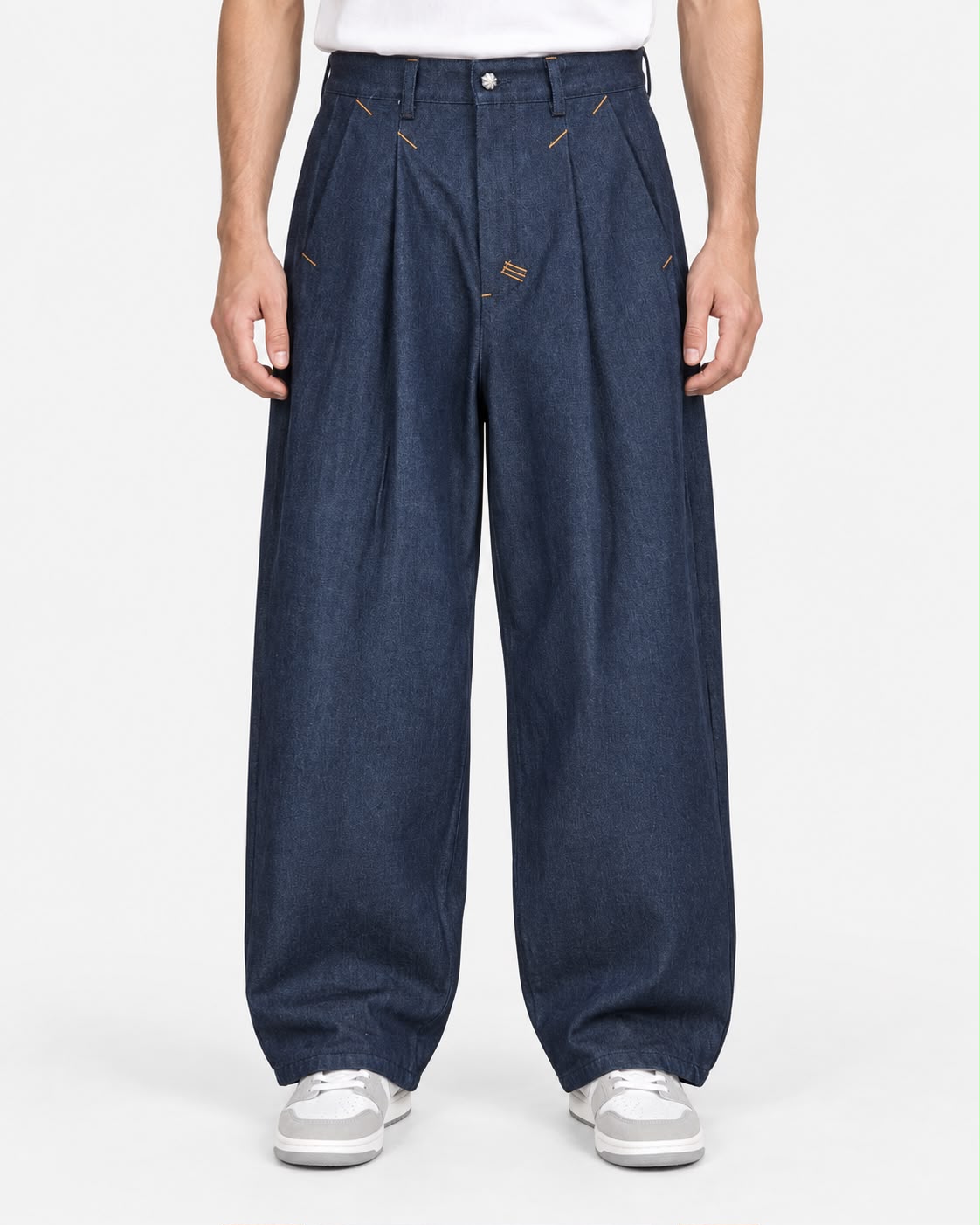 Jeans Balloon in Denim Grezzo Indigo Scuro 14oz
