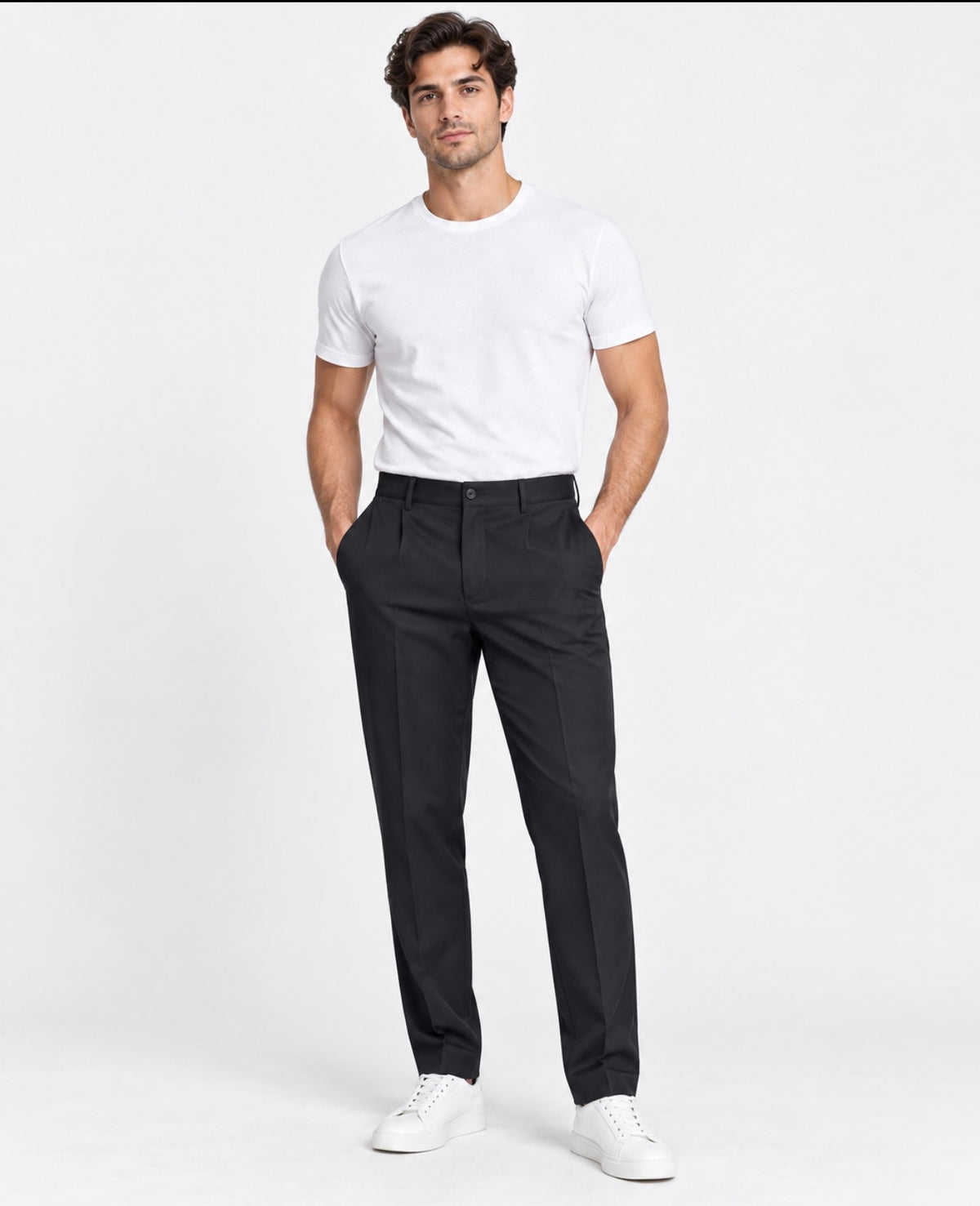 PANTALONE STRAIGHT FIT IN COTONE