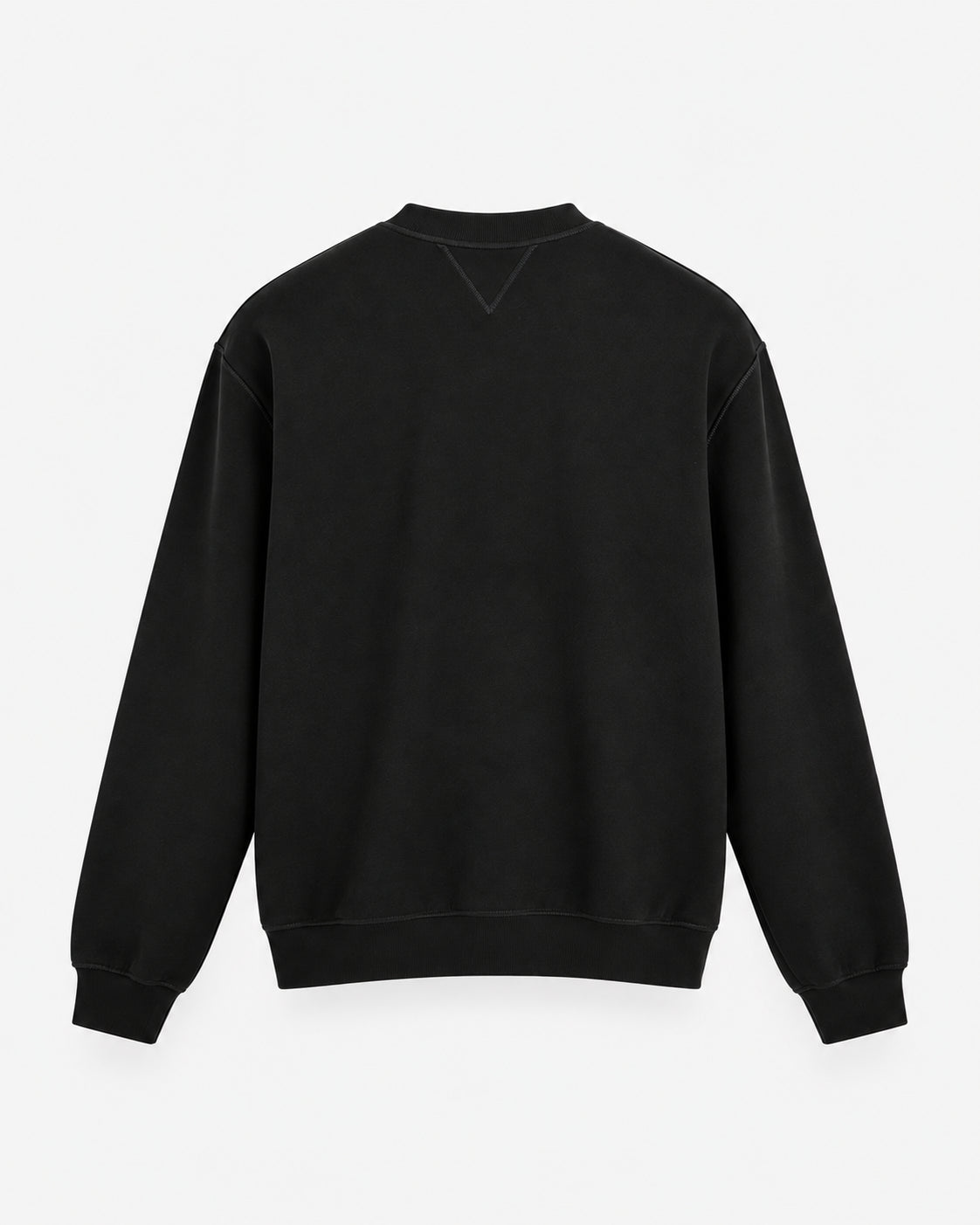 Felpa in jersey stretch nero
