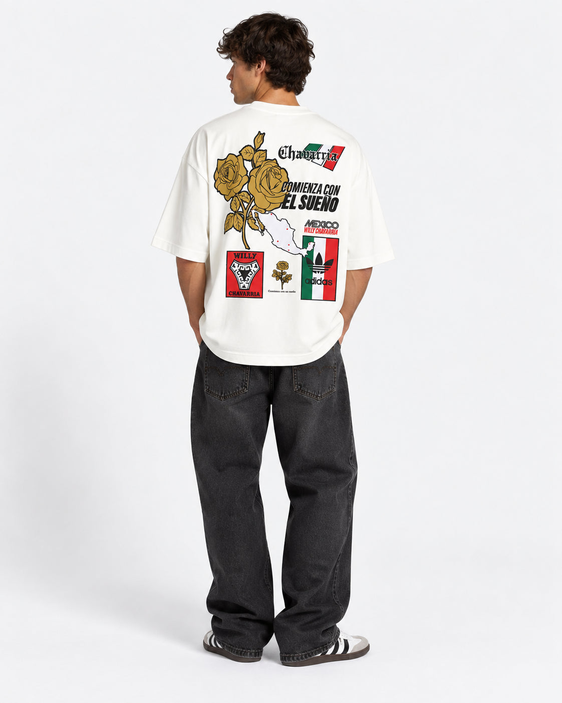 Maglietta con grafica Relaxed adidas Originals x Willy Chavarria per uomo