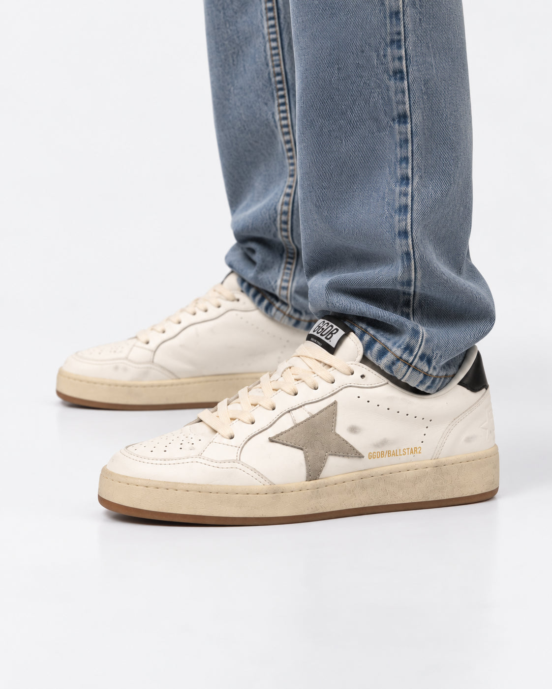 GOLDEN GOOSE DELUXE BRAND Sneakers Ball Star 2 in pelle bianca