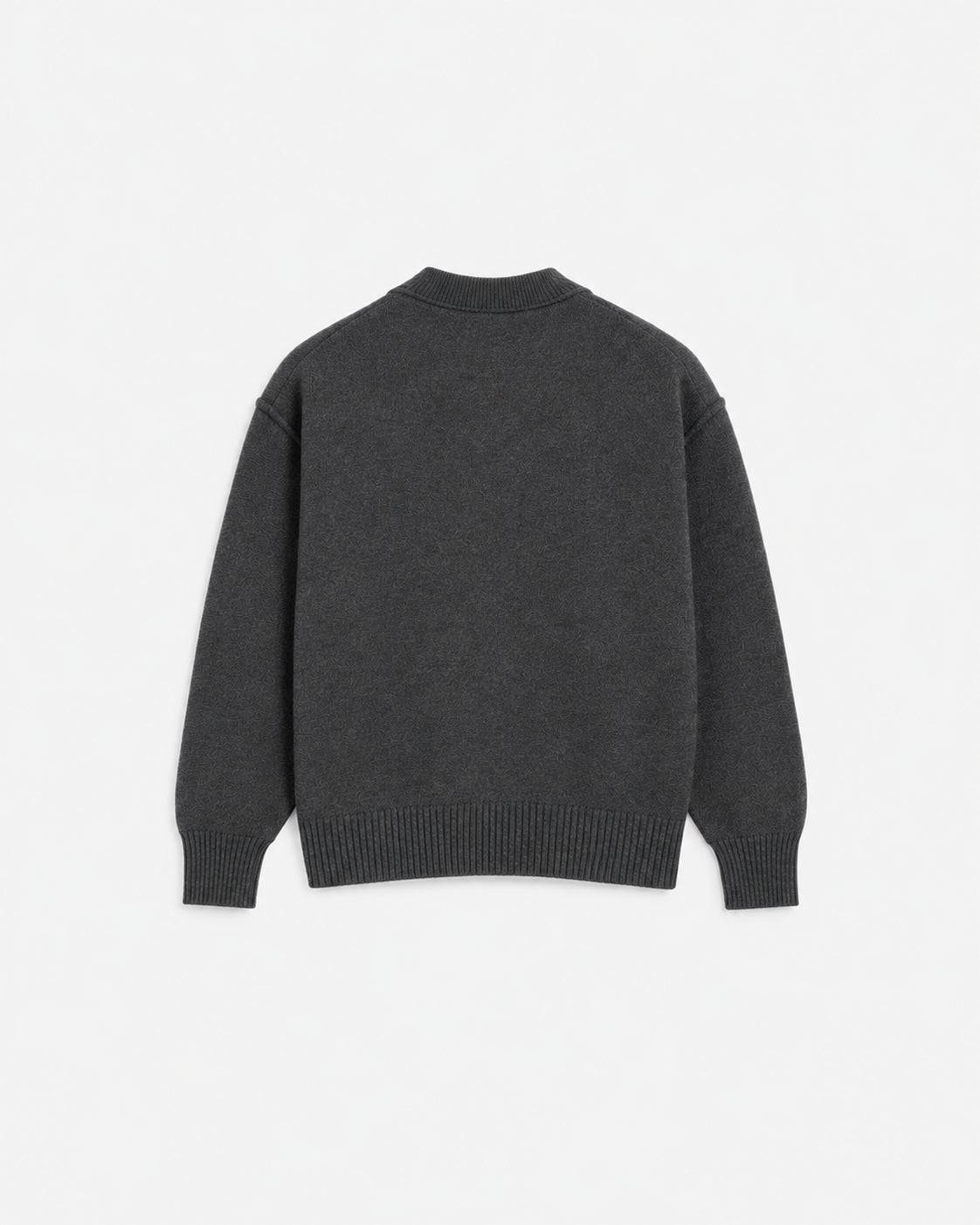Black wool cardigan with Ami de Coeur