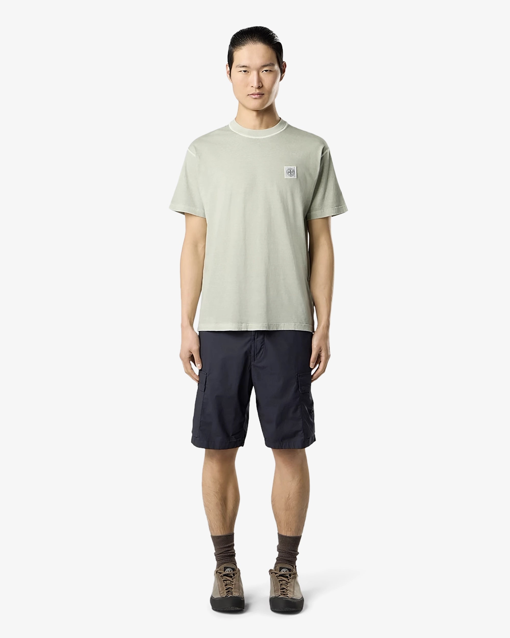 T-shirt slim con patch Compass